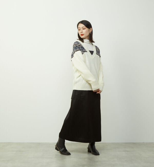 Soffitto「2WAYバックオープンジャガードニット」|ニット・セーター|