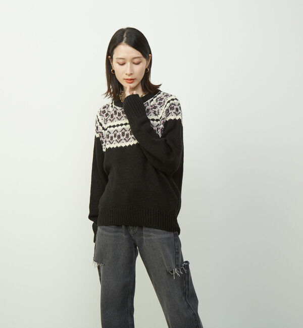 Soffitto「2WAYバックオープンジャガードニット」|ニット・セーター|