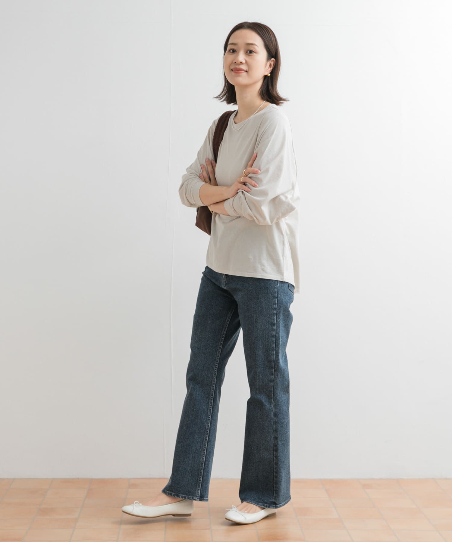 URBAN RESEARCH DOORS「ストレッチフレアデニムパンツ」|デニム|