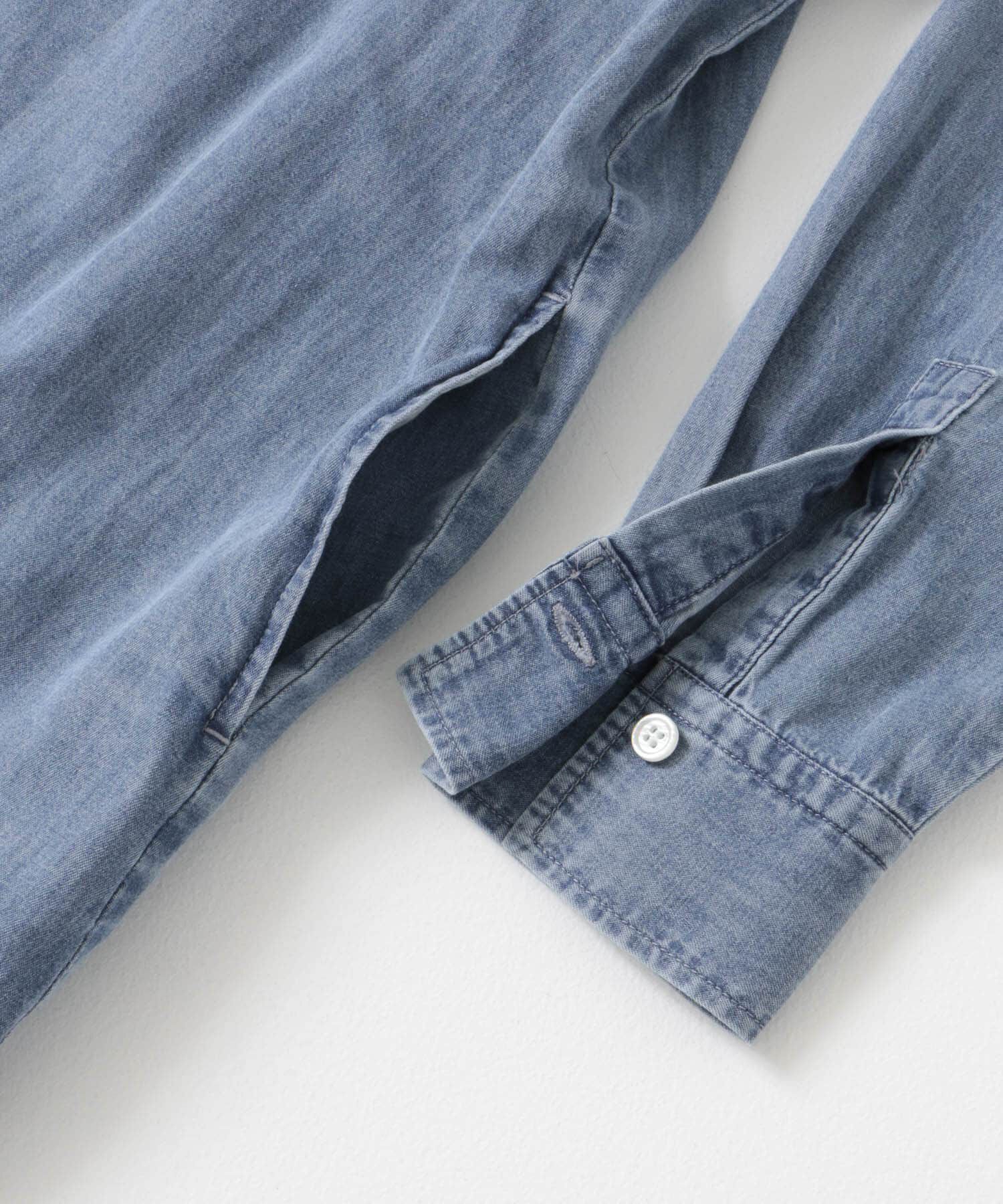 URBAN RESEARCH DOORS「ライトコットンデニムシャツワンピース」|ワンピース|