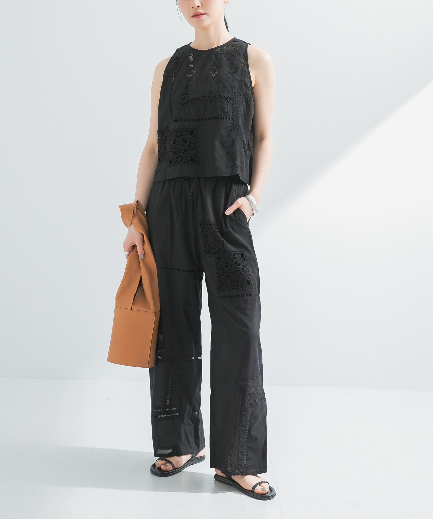 URBAN RESEARCH「パッチワークレーストップス」|ベスト・ジレ|