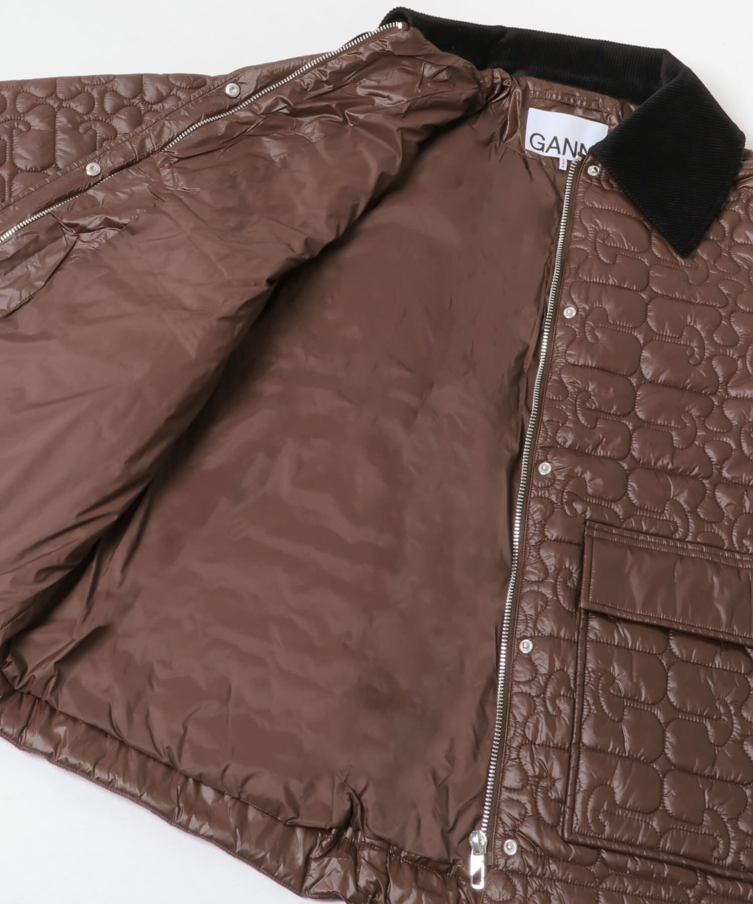 URBAN RESEARCH「GANNI　Shiny Quilt Midi Jacket」|ダウン|