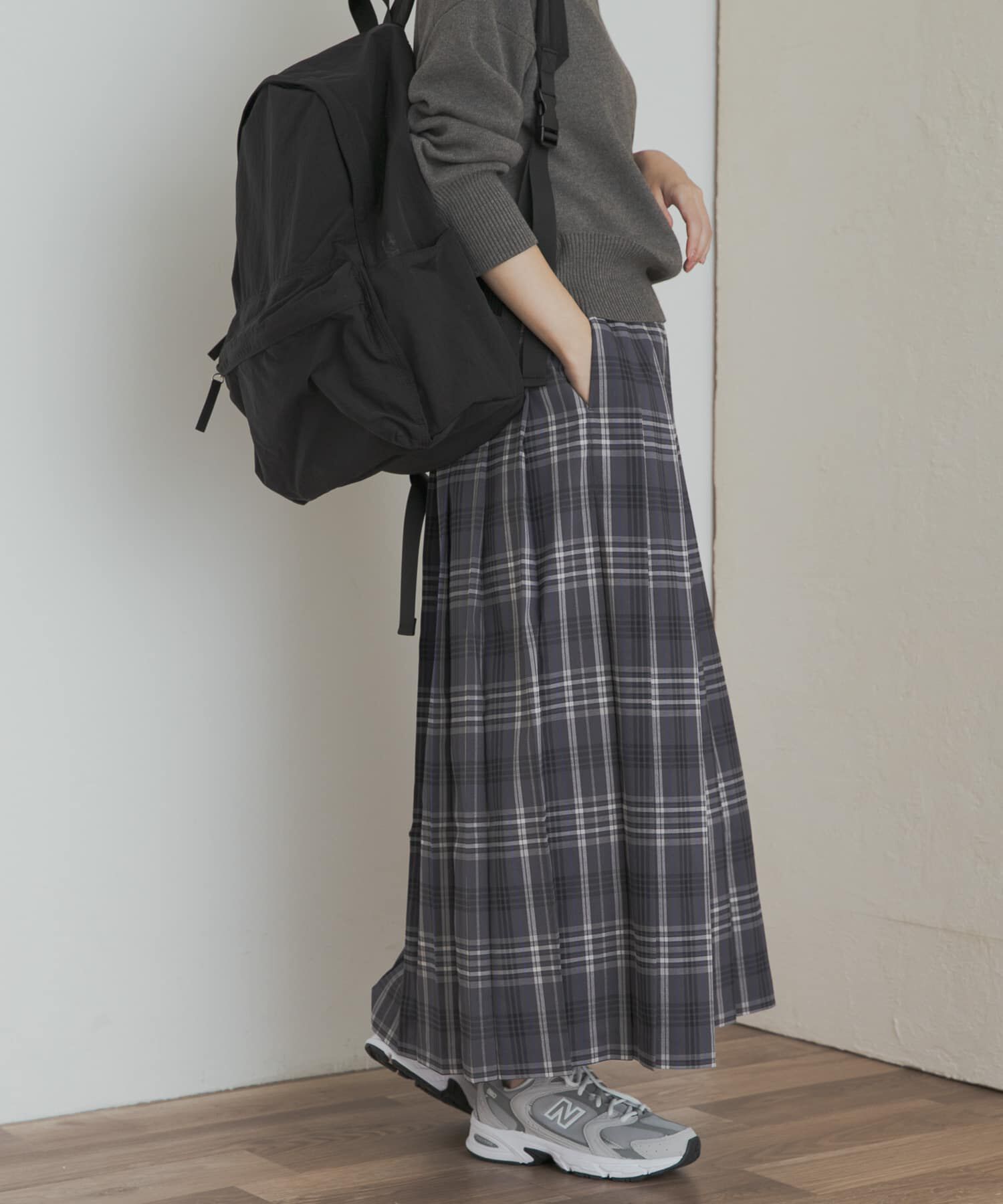 URBAN RESEARCH DOORS「『一部WEB限定カラー』チェックプリーツスカート」|スカート|