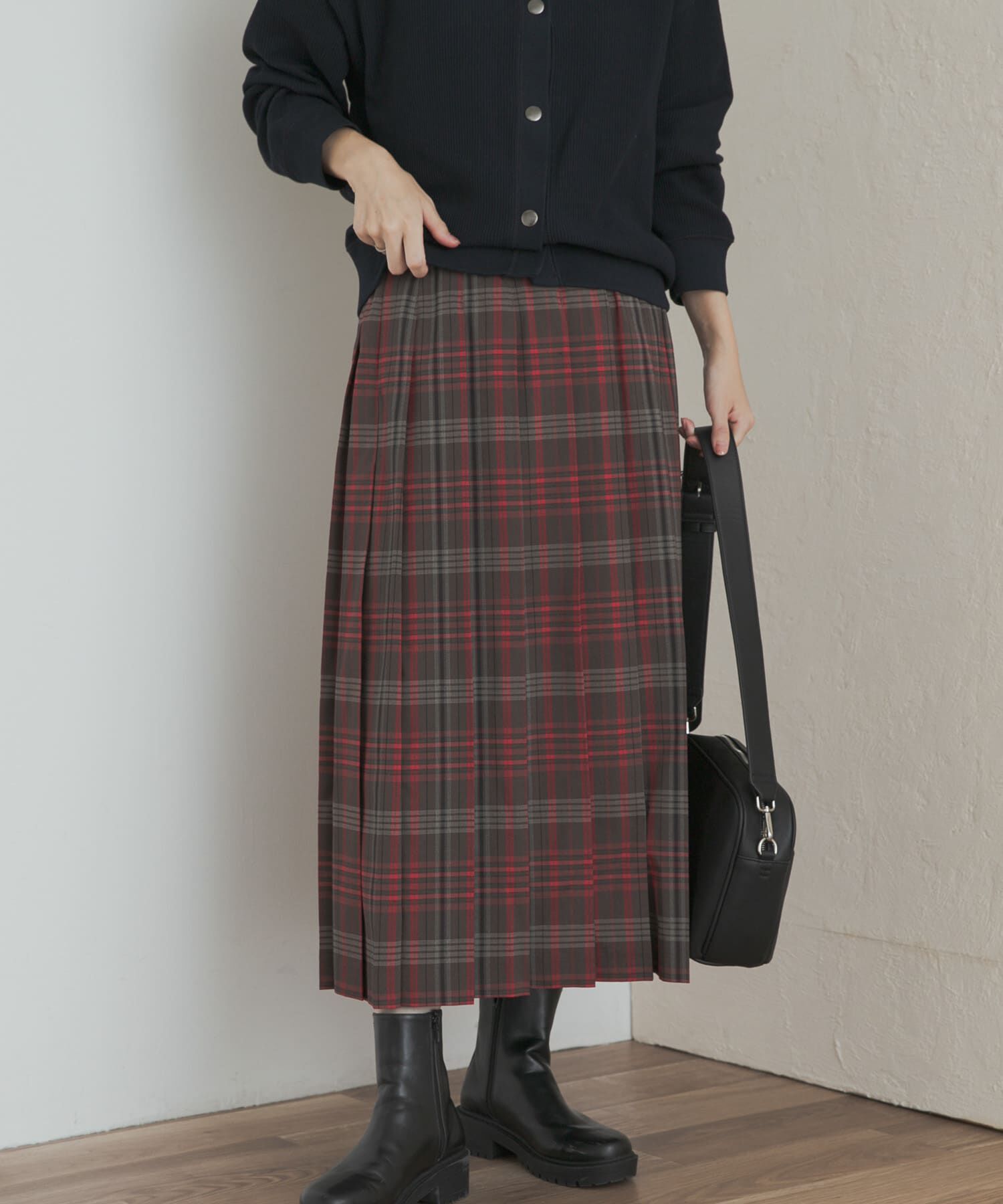 URBAN RESEARCH DOORS「『一部WEB限定カラー』チェックプリーツスカート」|スカート|