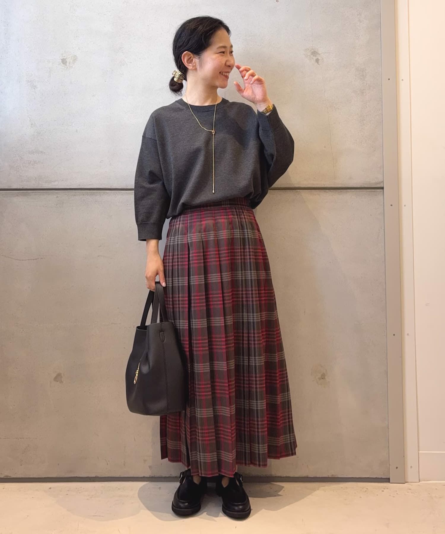 URBAN RESEARCH DOORS「『一部WEB限定カラー』チェックプリーツスカート」|スカート|