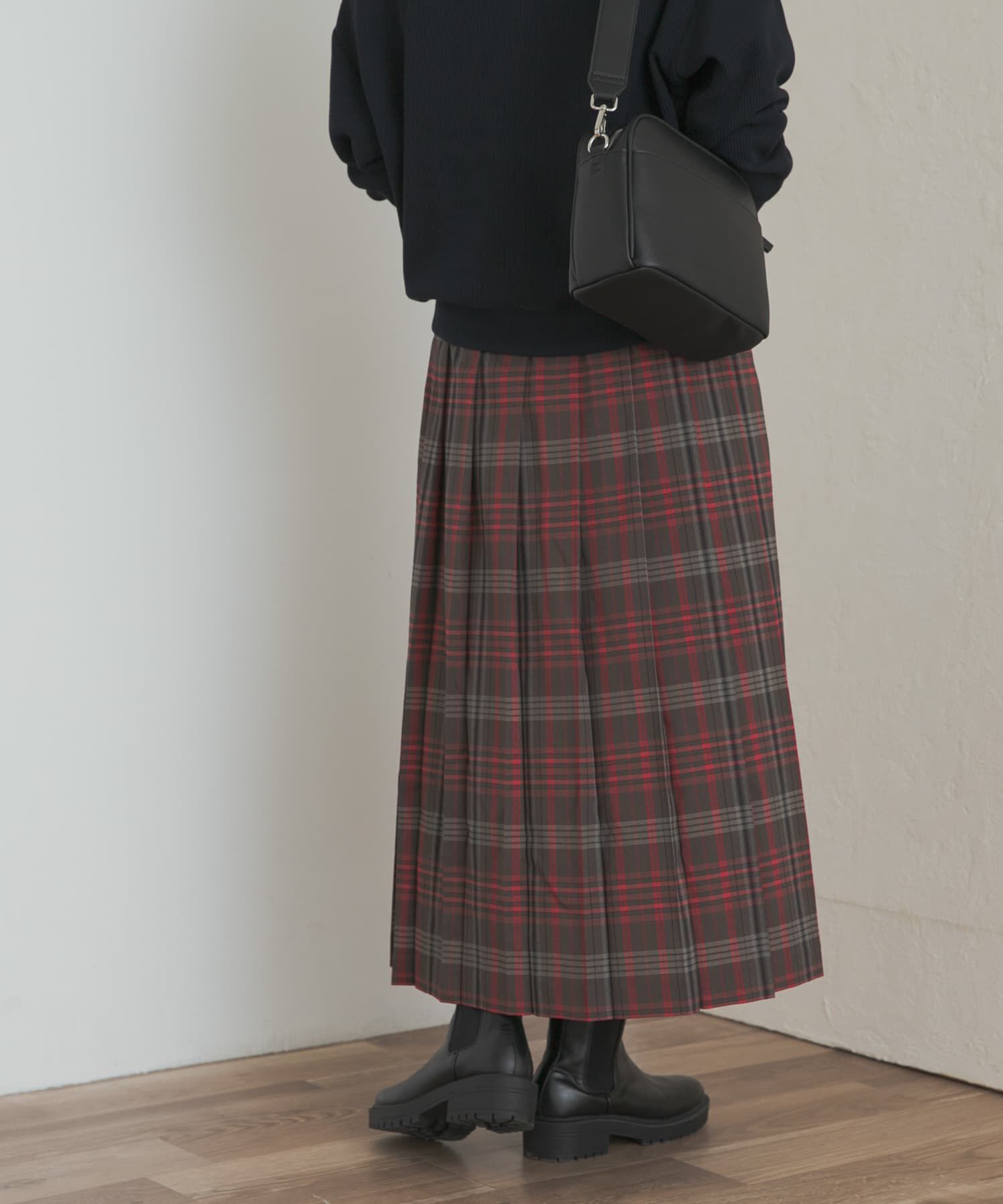 URBAN RESEARCH DOORS「『一部WEB限定カラー』チェックプリーツスカート」|スカート|