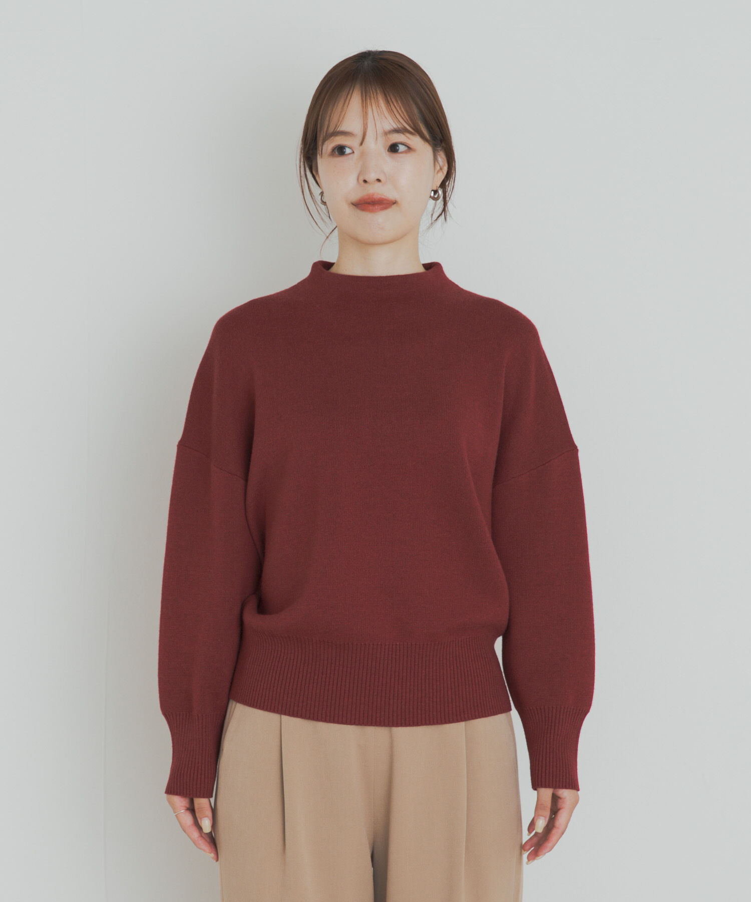 URBAN RESEARCH DOORS「『蓄熱/洗濯可』ボトルネックKNITプルオーバー」|ニット・セーター|