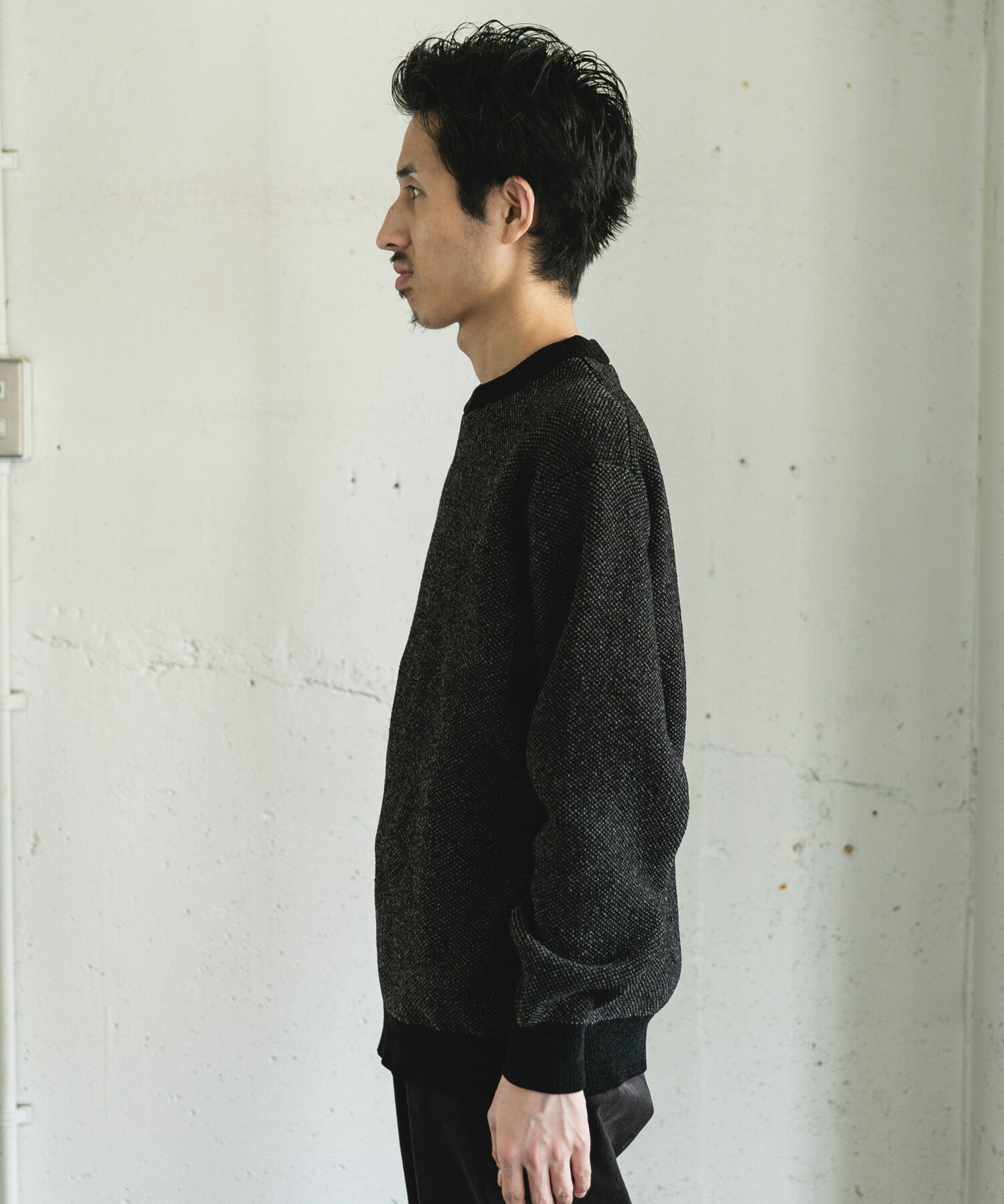 URBAN RESEARCH DOORS「ジャガードモールニットプルオーバー」|ニット・セーター|