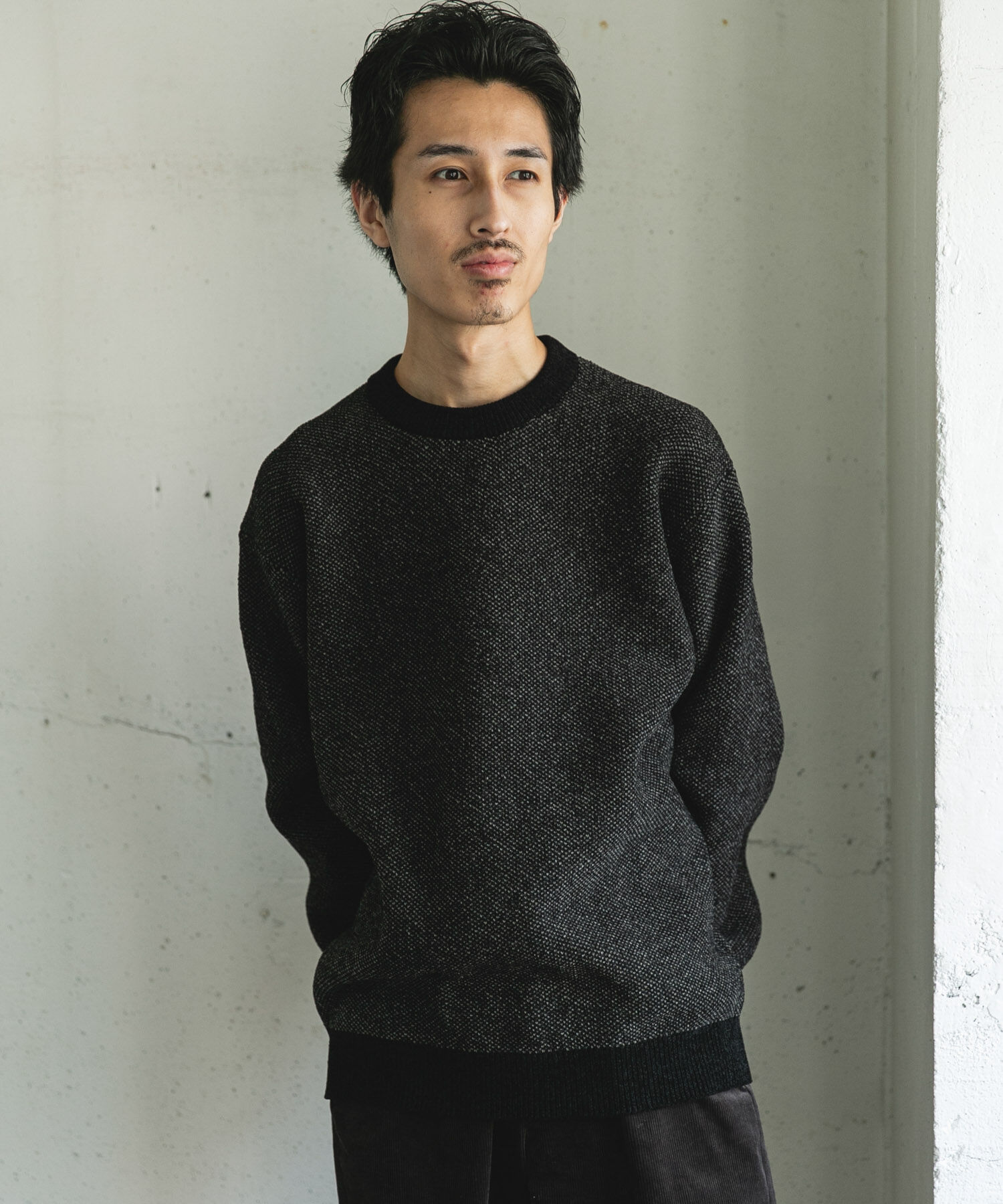 URBAN RESEARCH DOORS「ジャガードモールニットプルオーバー」|ニット・セーター|