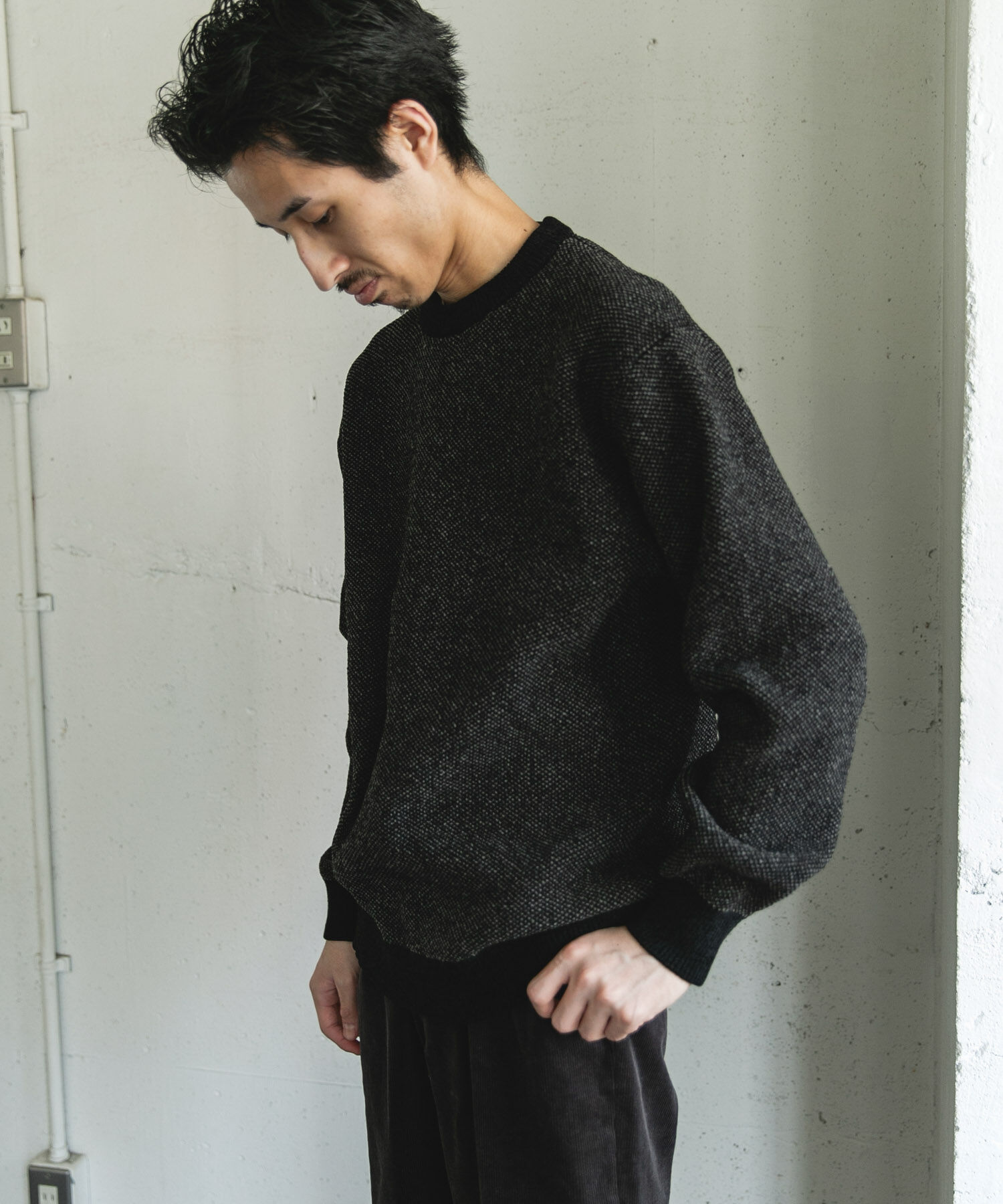 URBAN RESEARCH DOORS「ジャガードモールニットプルオーバー」|ニット・セーター|