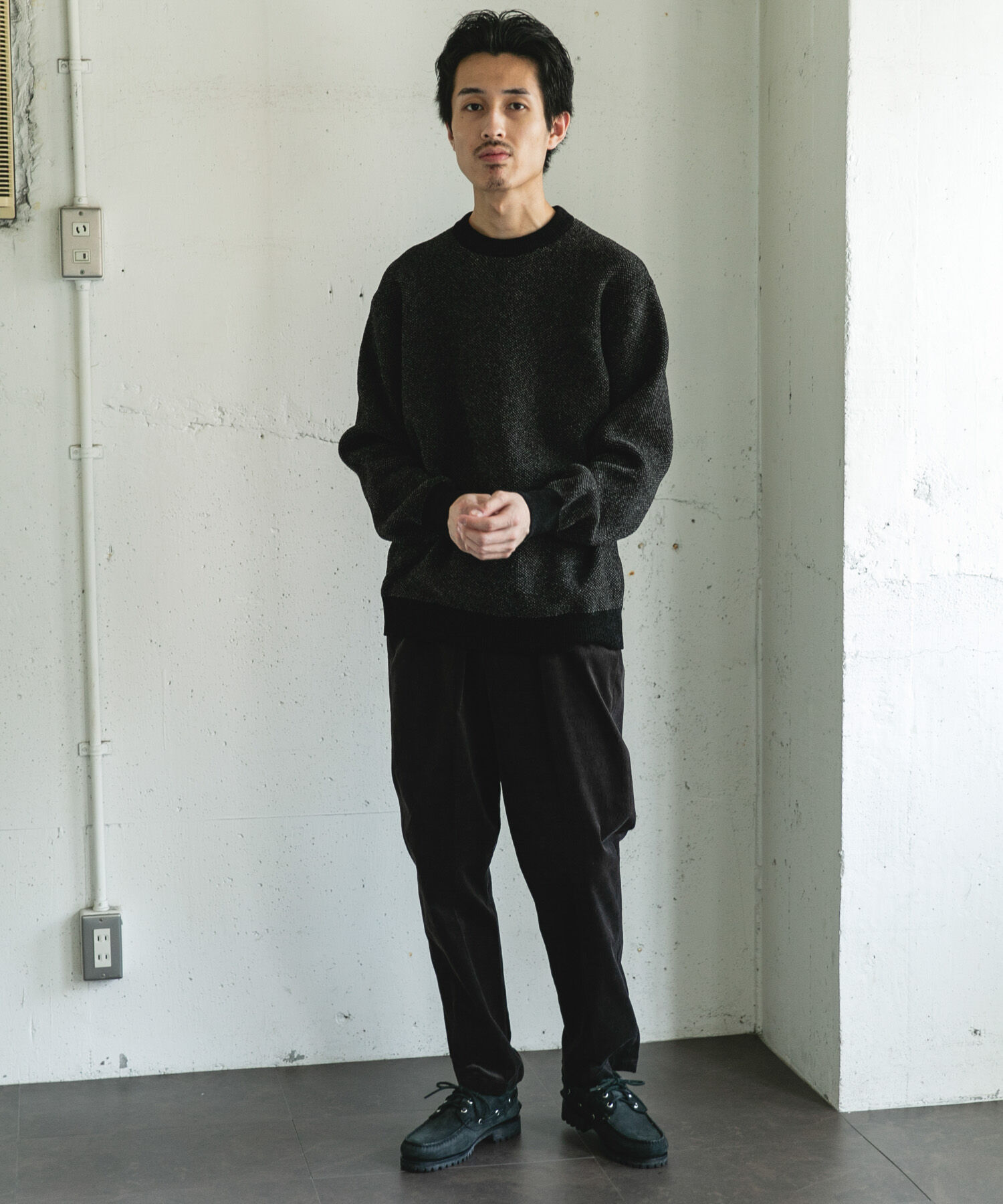 URBAN RESEARCH DOORS「ジャガードモールニットプルオーバー」|ニット・セーター|