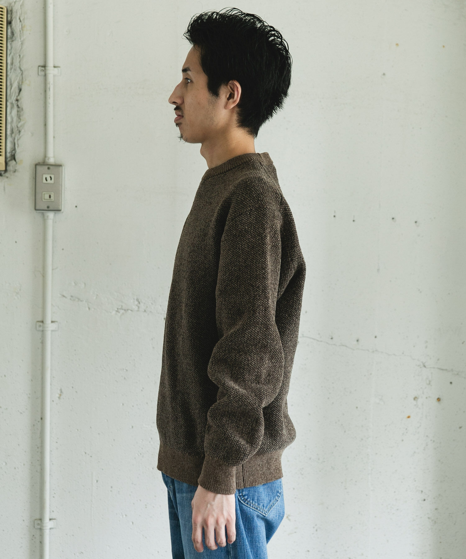 URBAN RESEARCH DOORS「ジャガードモールニットプルオーバー」|ニット・セーター|