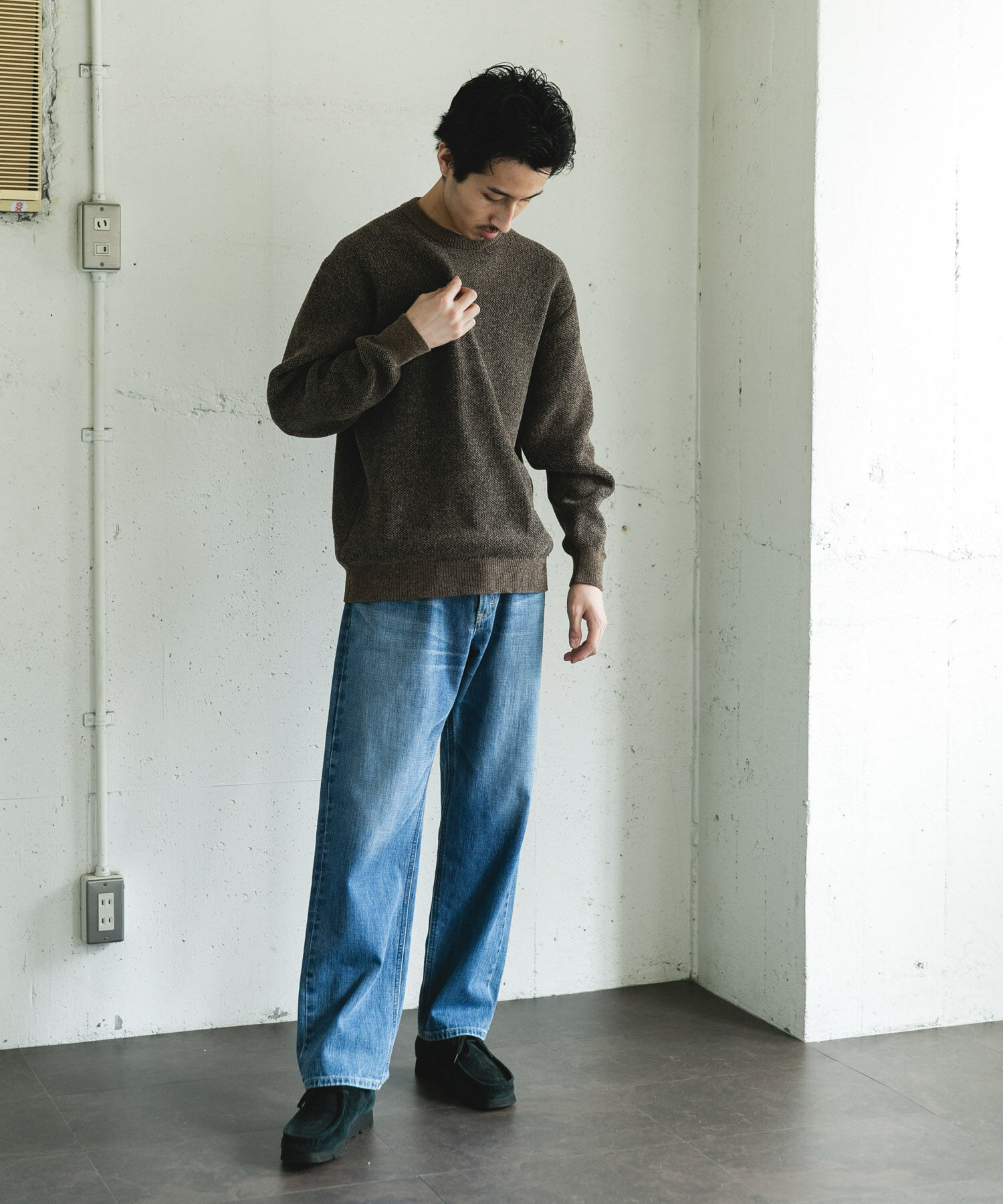 URBAN RESEARCH DOORS「ジャガードモールニットプルオーバー」|ニット・セーター|