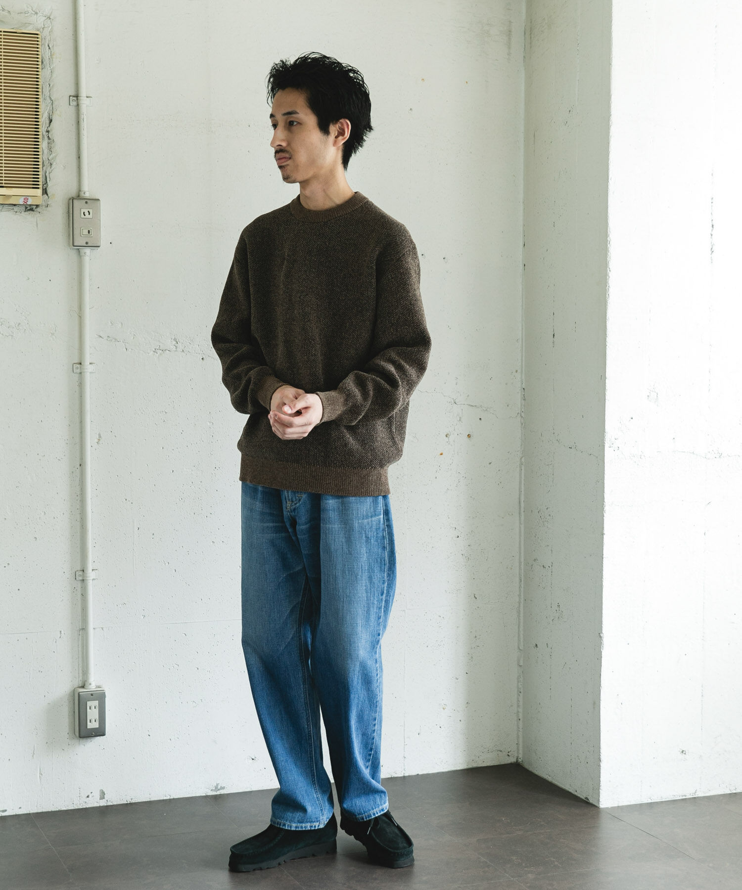 URBAN RESEARCH DOORS「ジャガードモールニットプルオーバー」|ニット・セーター|