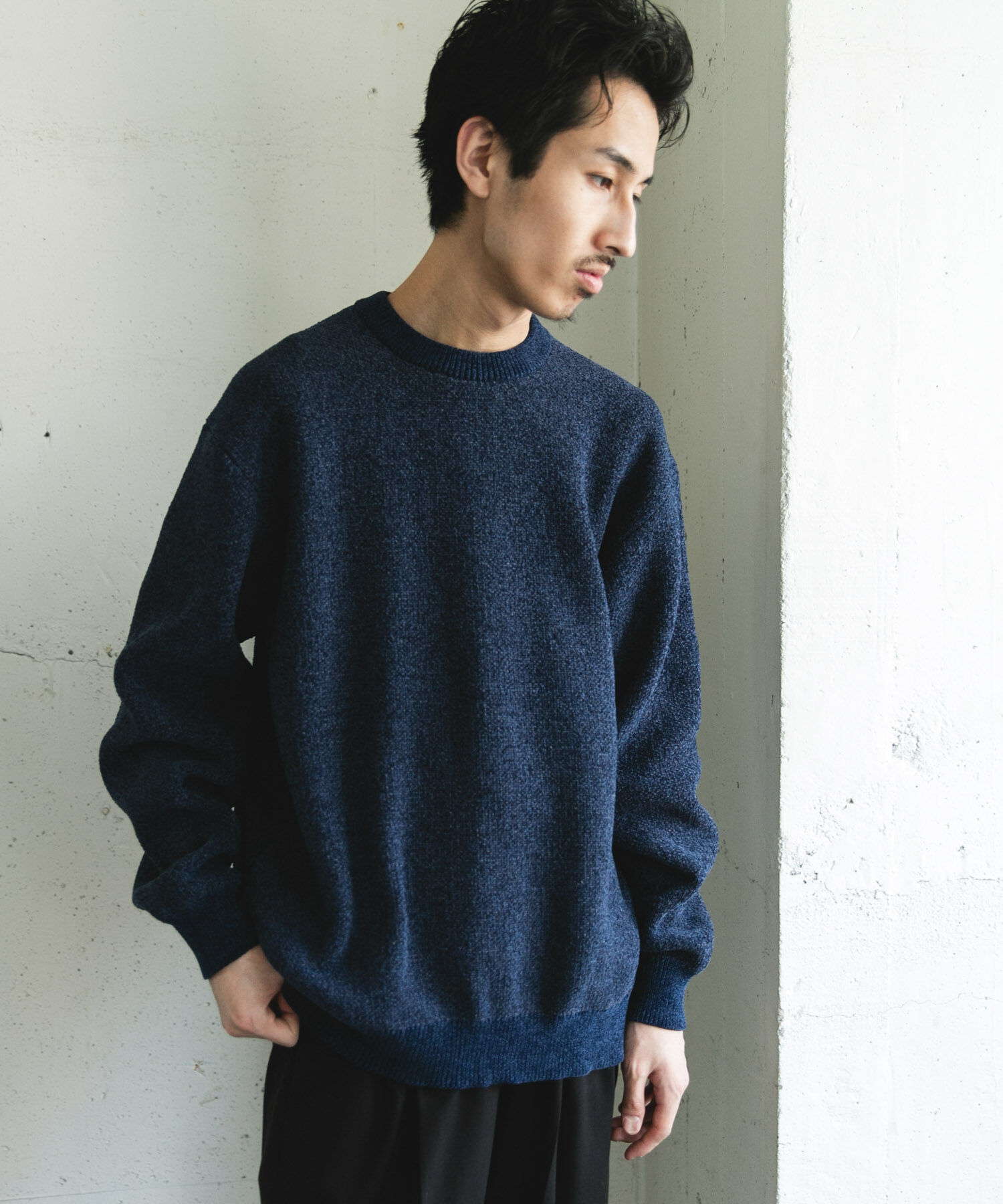 URBAN RESEARCH DOORS「ジャガードモールニットプルオーバー」|ニット・セーター|