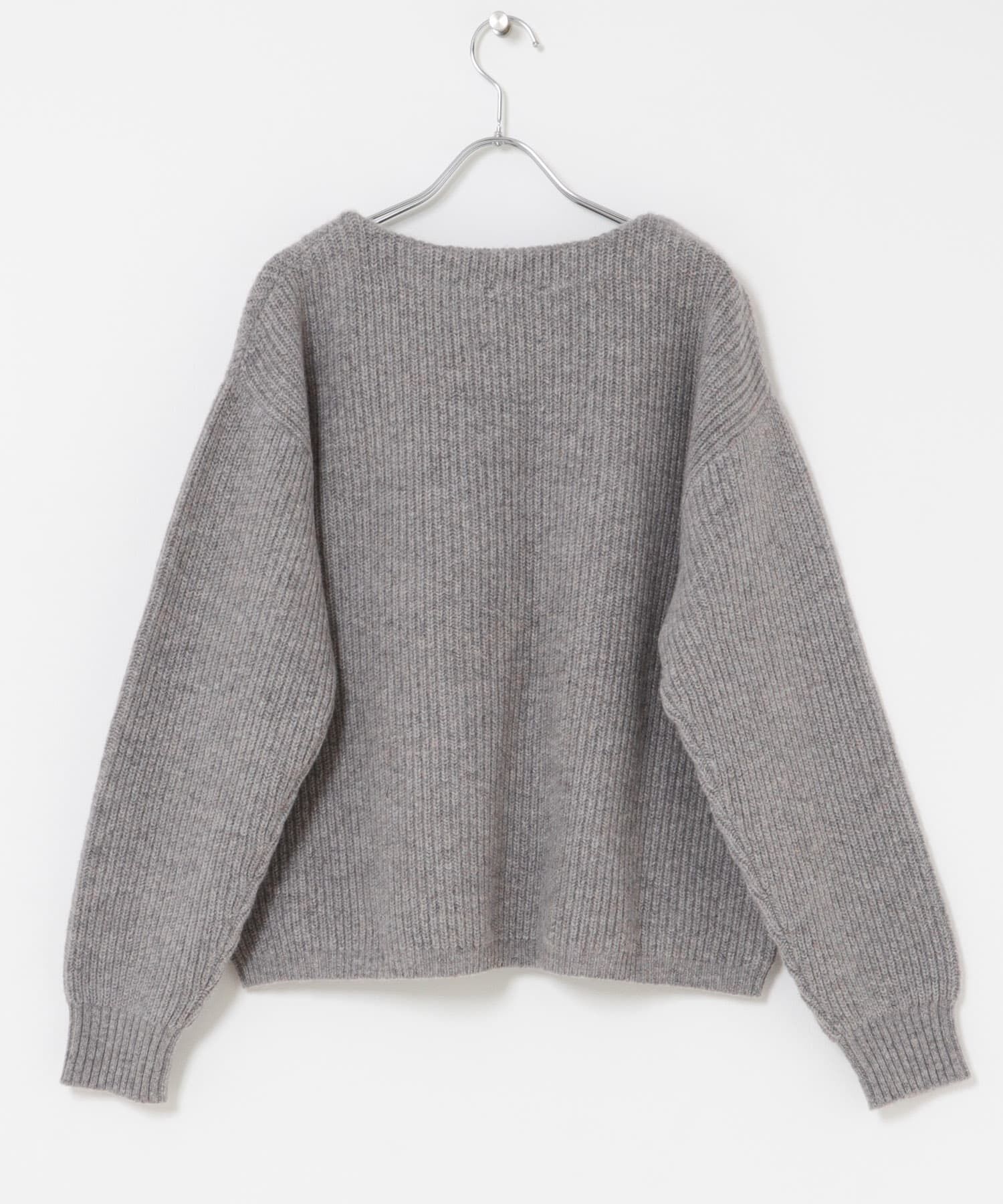 URBAN RESEARCH DOORS「ハミルトンウール畦ボートネックプルオーバー」|ニット・セーター|