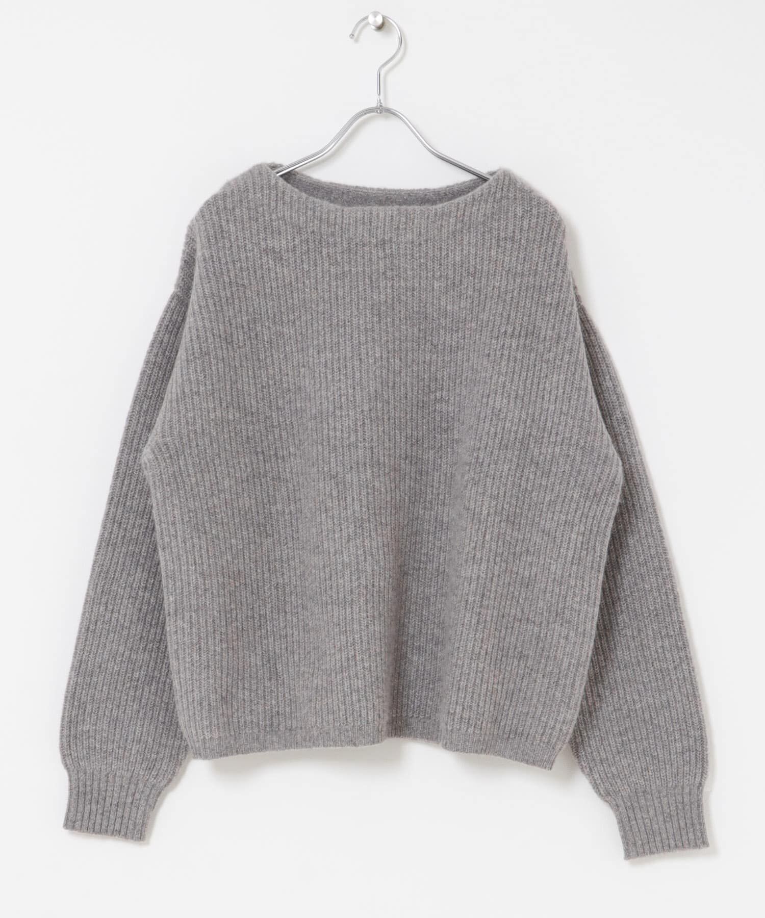 URBAN RESEARCH DOORS「ハミルトンウール畦ボートネックプルオーバー」|ニット・セーター|