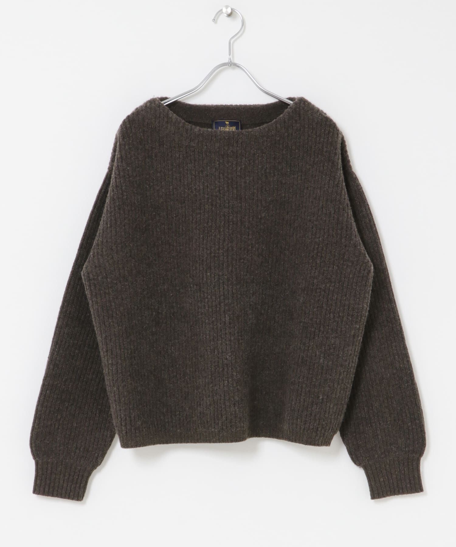 URBAN RESEARCH DOORS「ハミルトンウール畦ボートネックプルオーバー」|ニット・セーター|