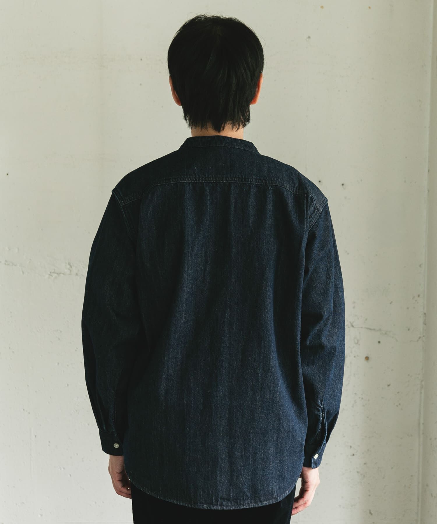 URBAN RESEARCH DOORS「デニムバンドカラーシャツ」|シャツ・ブラウス|
