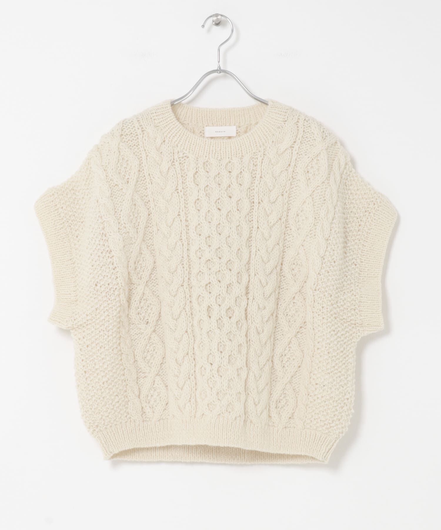 かぐれ「ペルーアランワイドベスト」|ニット・セーター|