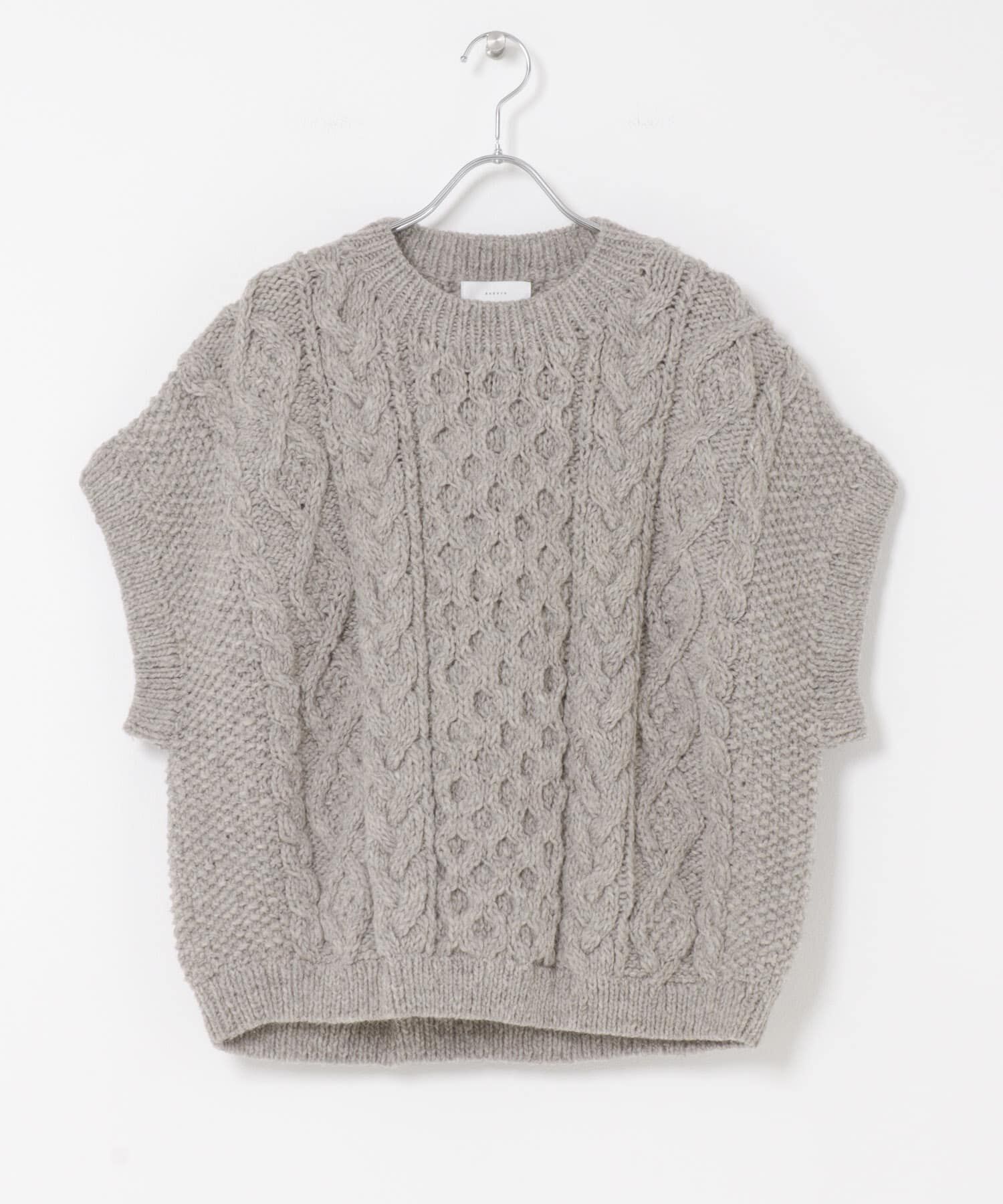 かぐれ「ペルーアランワイドベスト」|ニット・セーター|