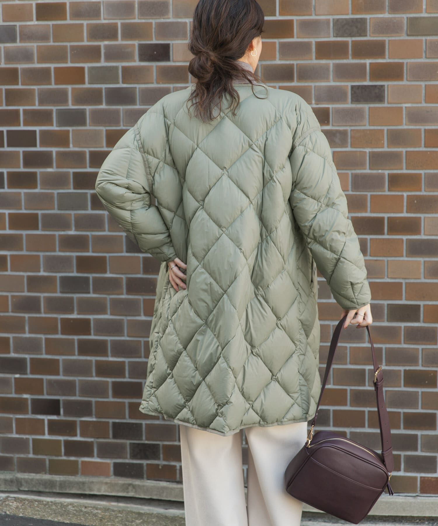 URBAN RESEARCH DOORS「ライトダウンキルトロングコート」|ダウン|