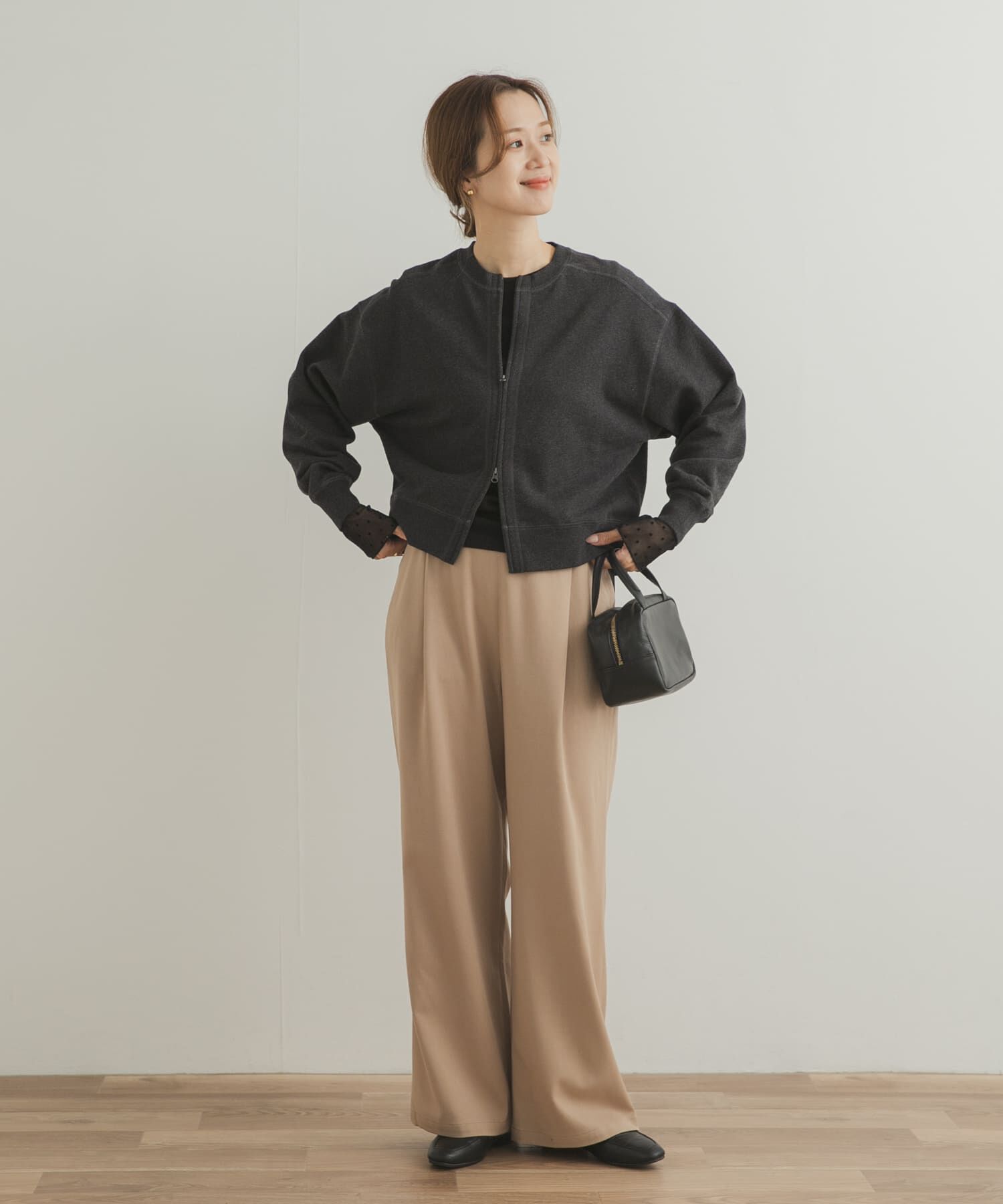 URBAN RESEARCH DOORS「『WEB/一部店舗限定カラー』コットンスウェットZIPカーディガン」|カーディガン|