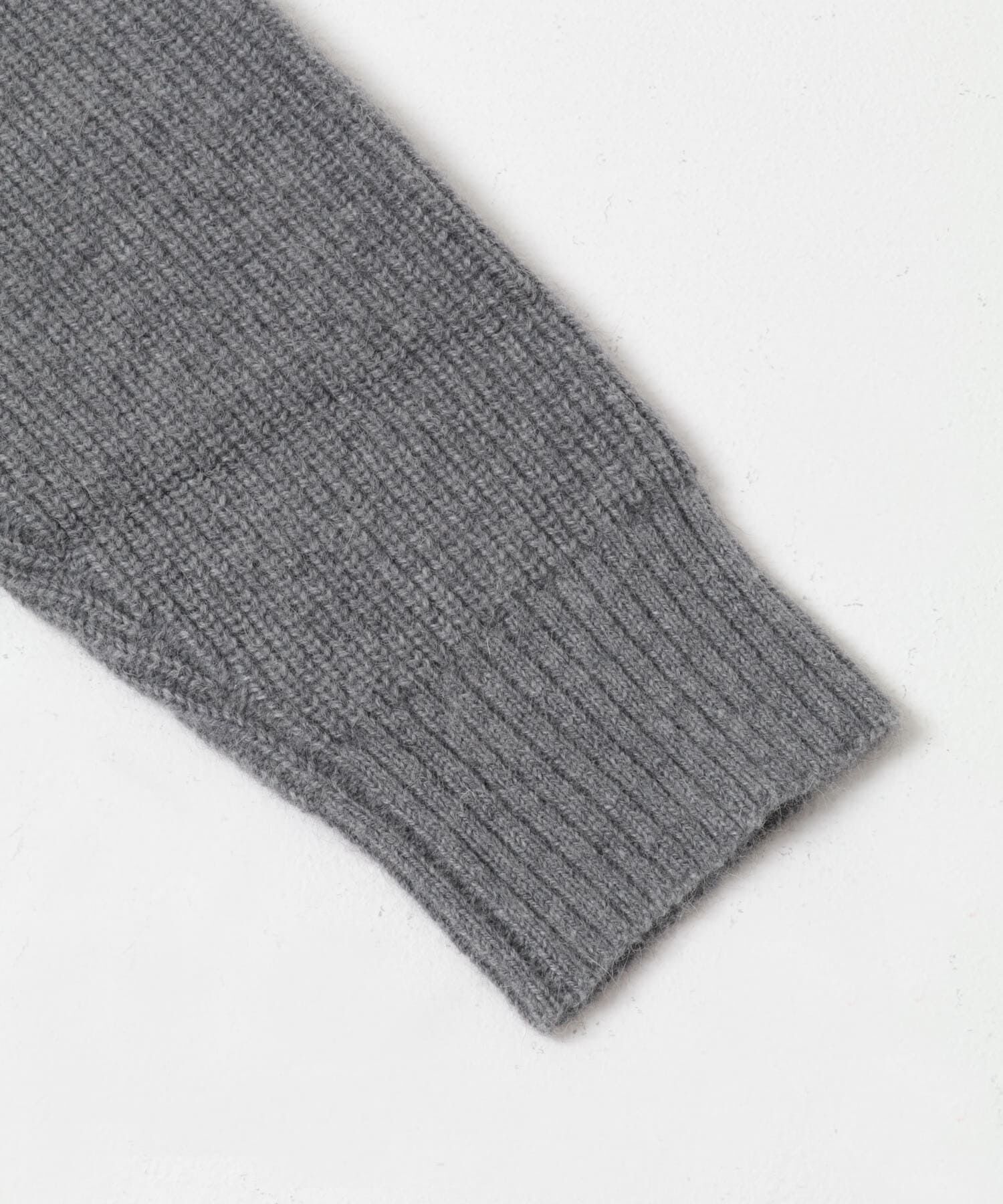 URBAN RESEARCH DOORS「FOX混衿付き畦ニット」|ニット・セーター|