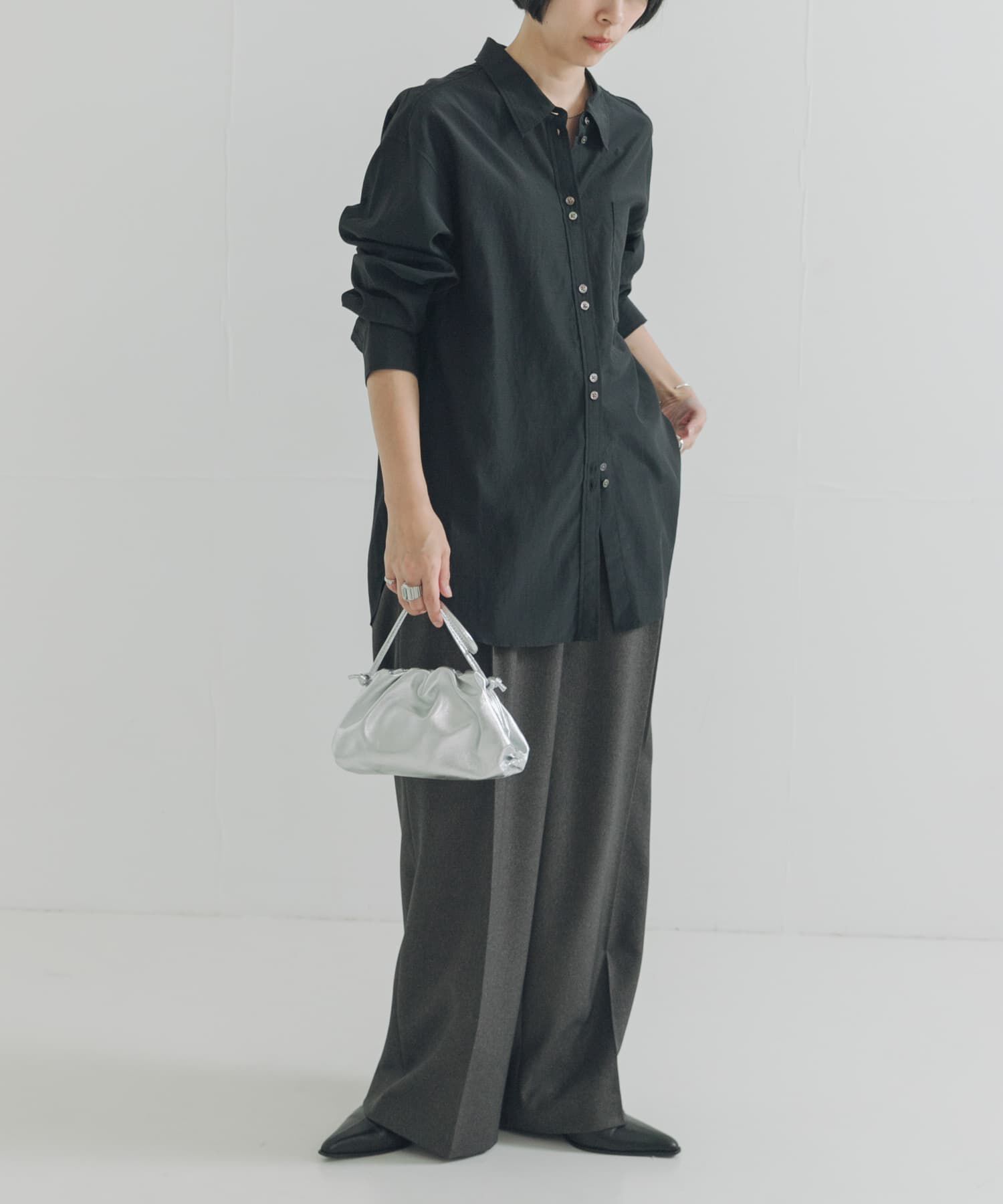 URBAN RESEARCH「ダブルボタンコットンヴィスコースシャツ」|シャツ・ブラウス|