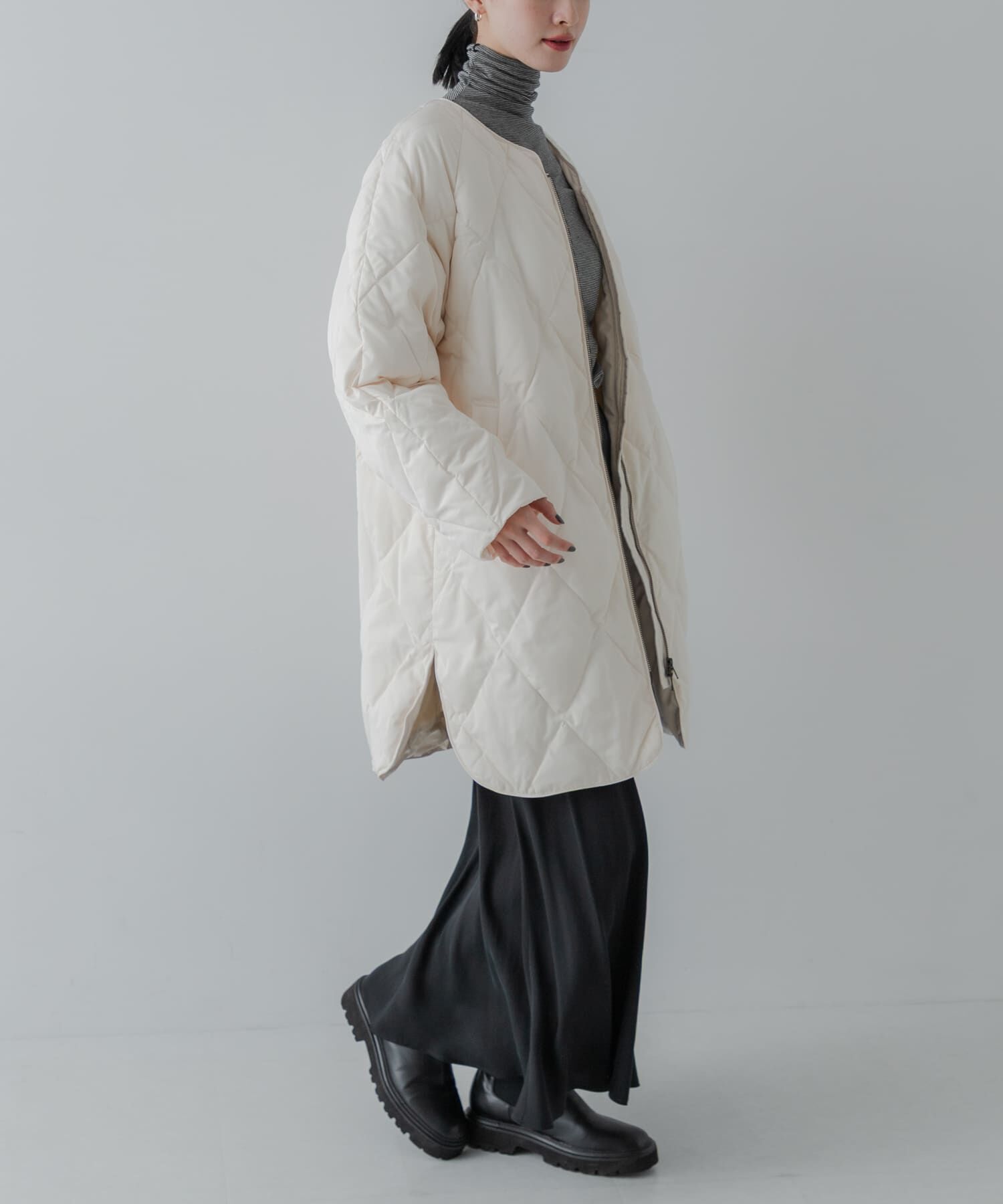 URBAN RESEARCH「『Sサイズ/WEB限定』コクーンキルティングロングダウン」|ダウン|