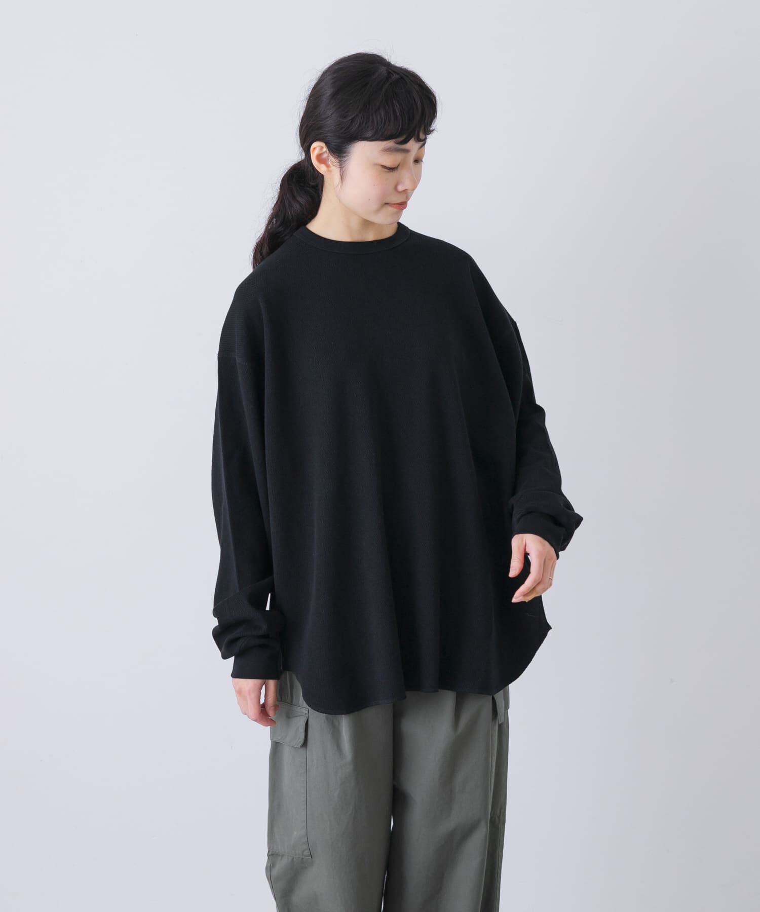 かぐれ「サーマルクルーネックプルオーバー」|Tシャツ・カットソー|