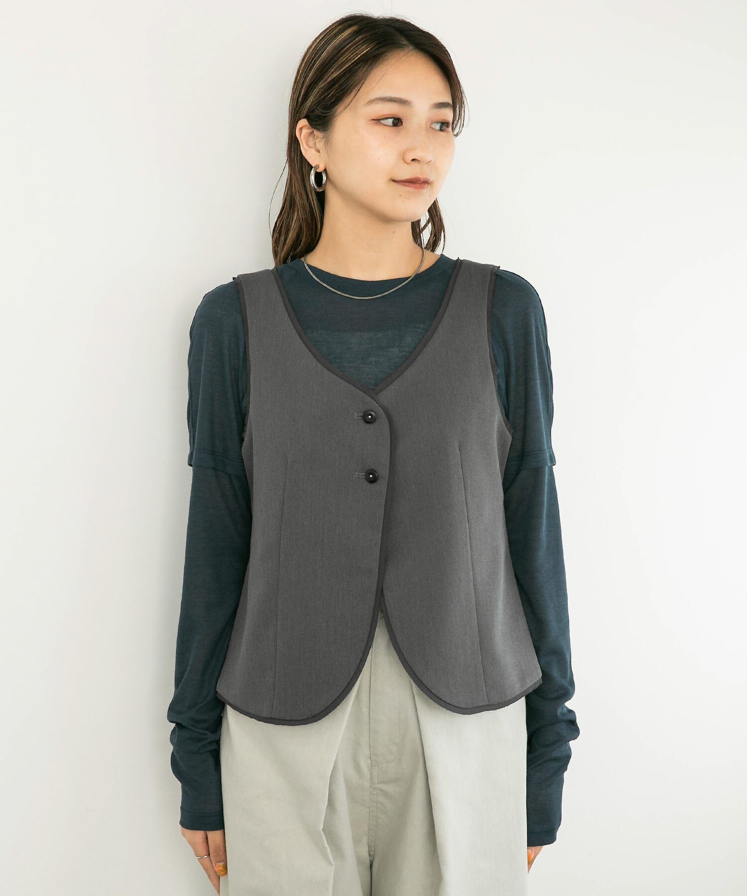  「カットオフデザインベスト」|ベスト・ジレ|