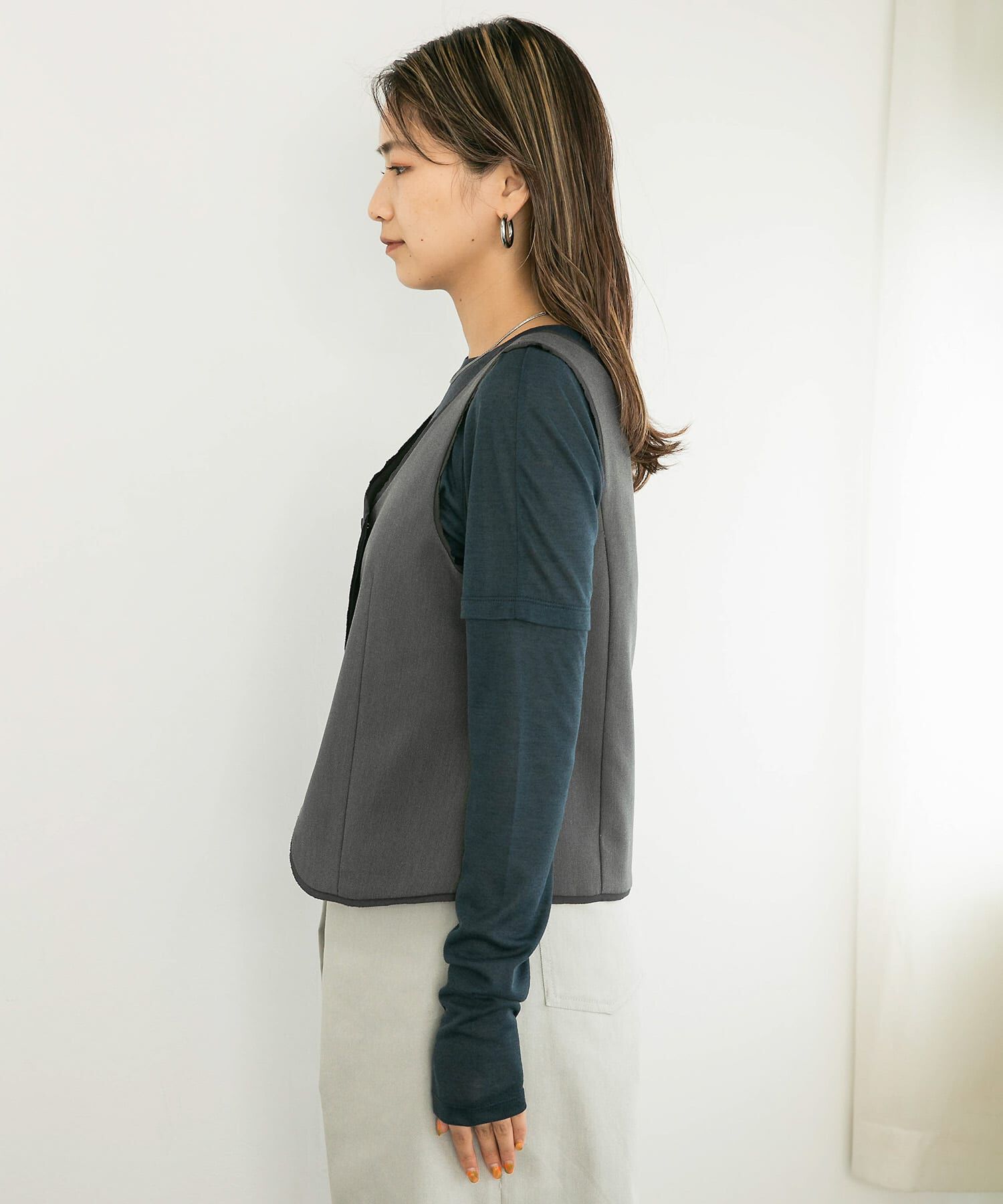  「カットオフデザインベスト」|ベスト・ジレ|