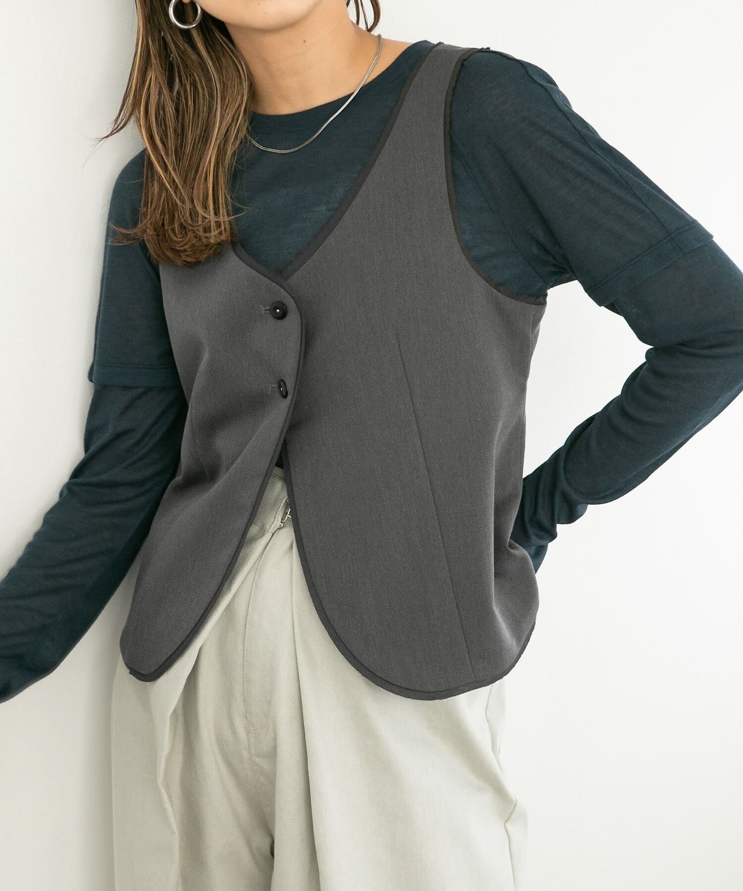  「カットオフデザインベスト」|ベスト・ジレ|