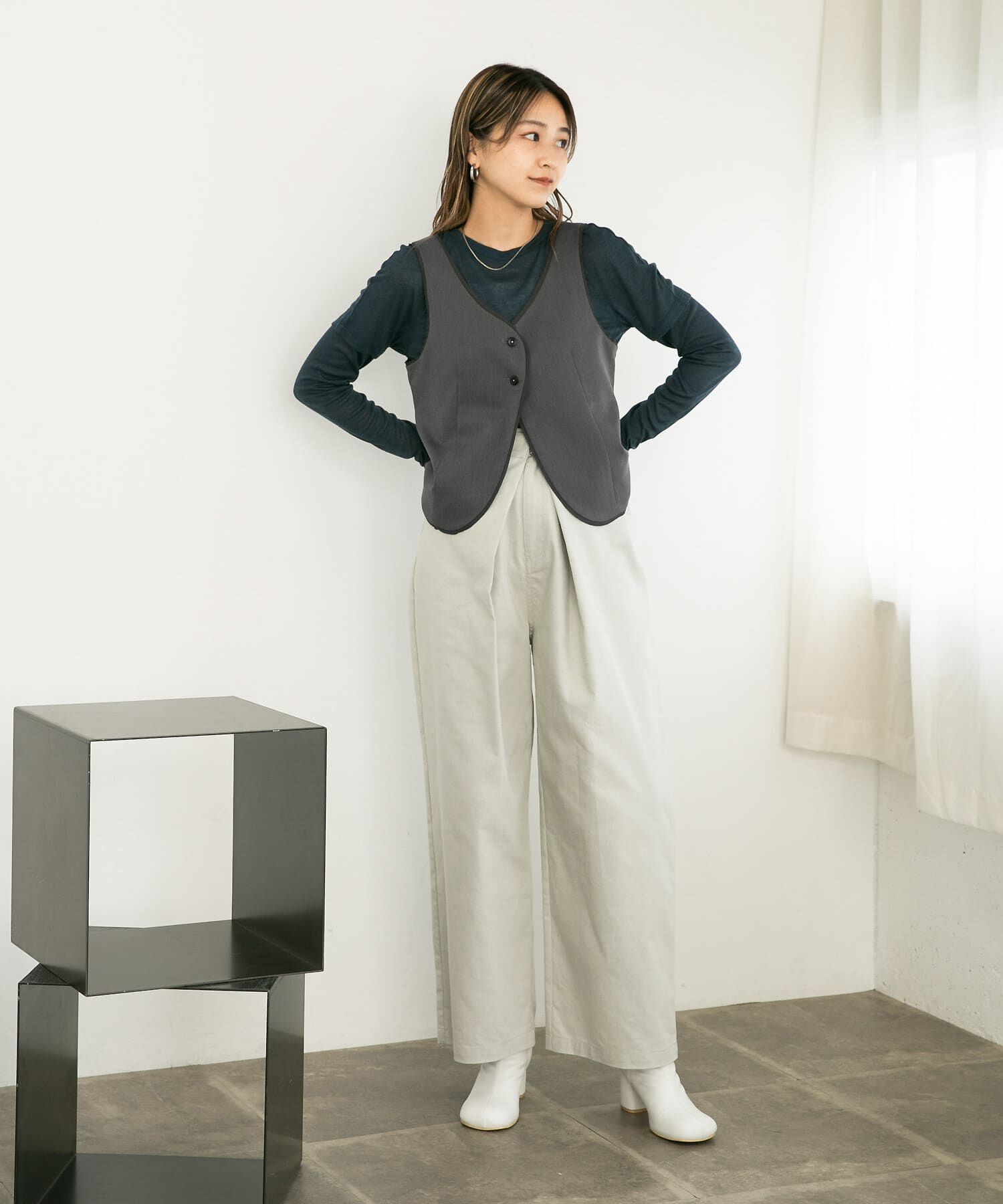  「カットオフデザインベスト」|ベスト・ジレ|