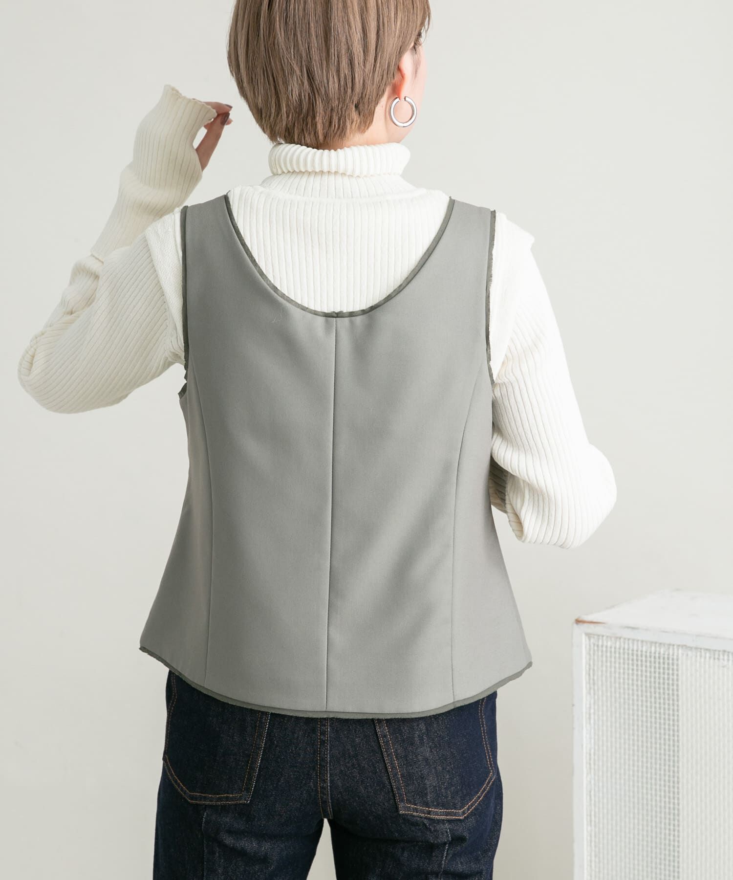  「カットオフデザインベスト」|ベスト・ジレ|