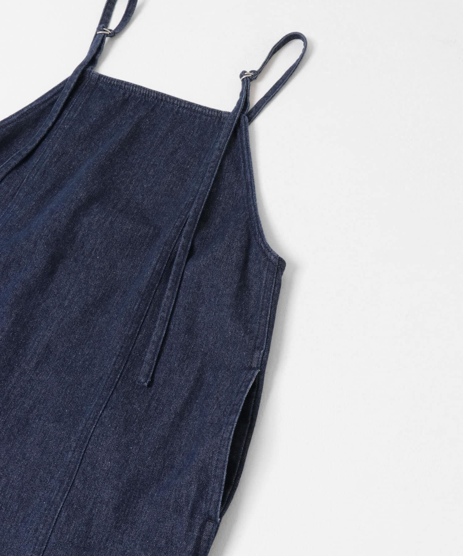  「フリンジデニムキャミワンピース」|ワンピース|