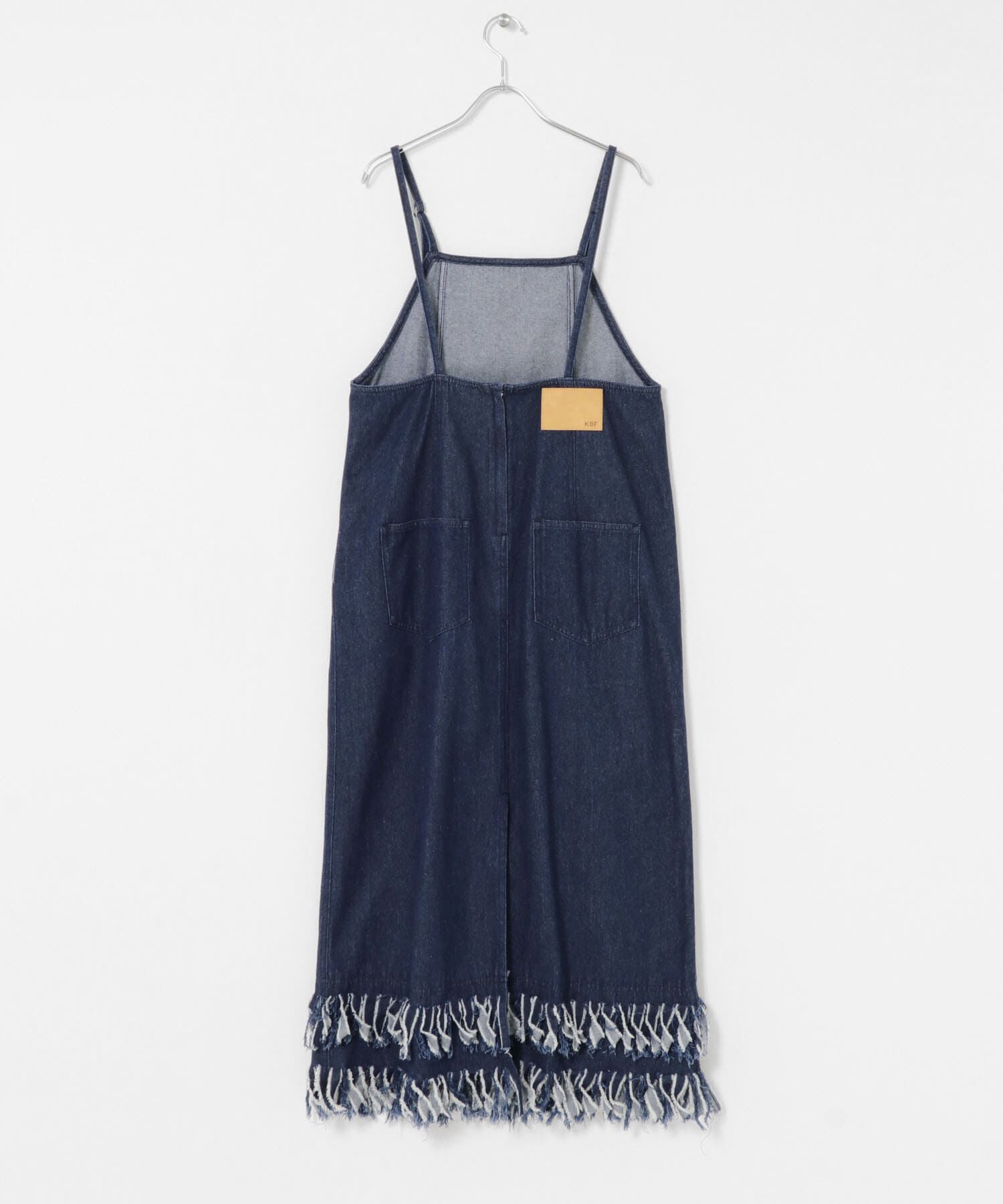  「フリンジデニムキャミワンピース」|ワンピース|
