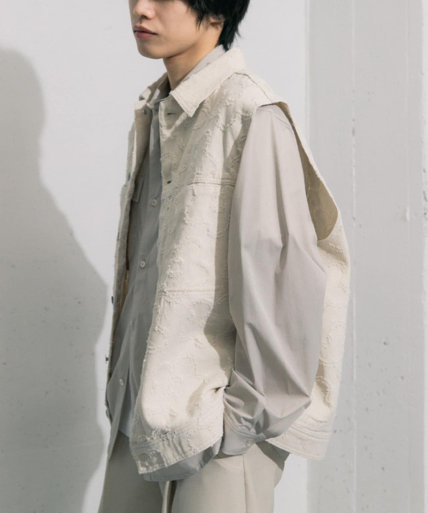 SENSE OF PLACE by URBAN RESEARCH「『セットアップ対応』 フラワーデニムベスト」|ベスト・ジレ|