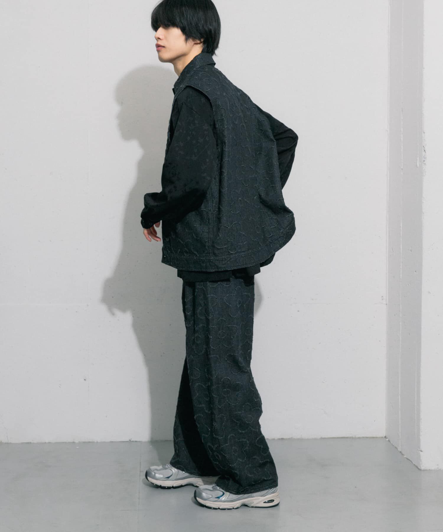 SENSE OF PLACE by URBAN RESEARCH「『セットアップ対応』 フラワーデニムベスト」|ベスト・ジレ|