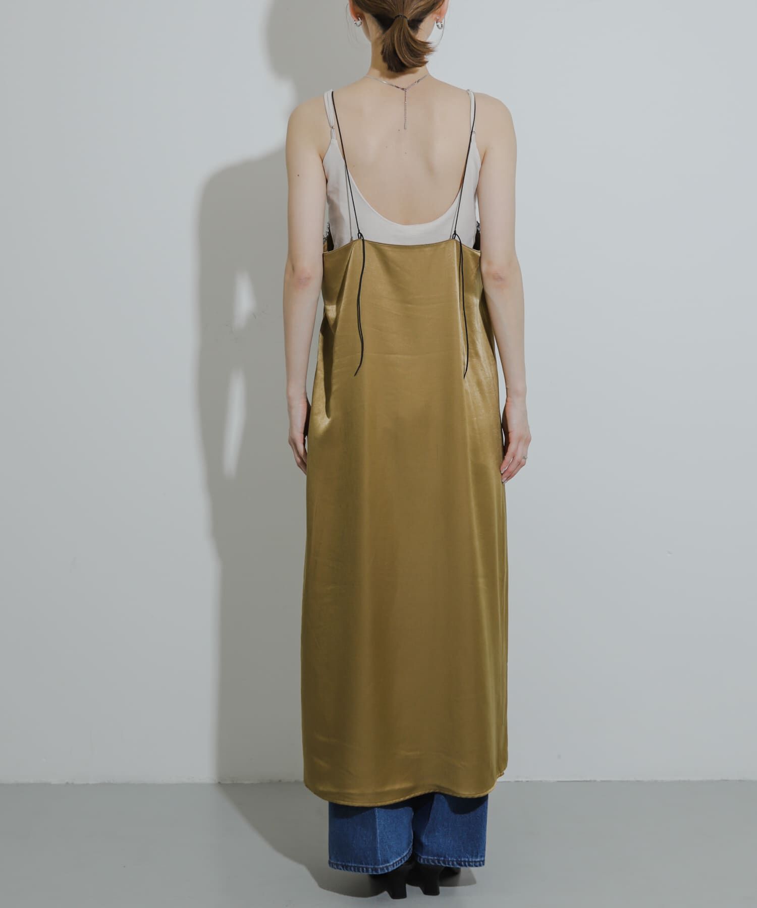 SENSE OF PLACE by URBAN RESEARCH「レースサテンキャミワンピース」|ワンピース|