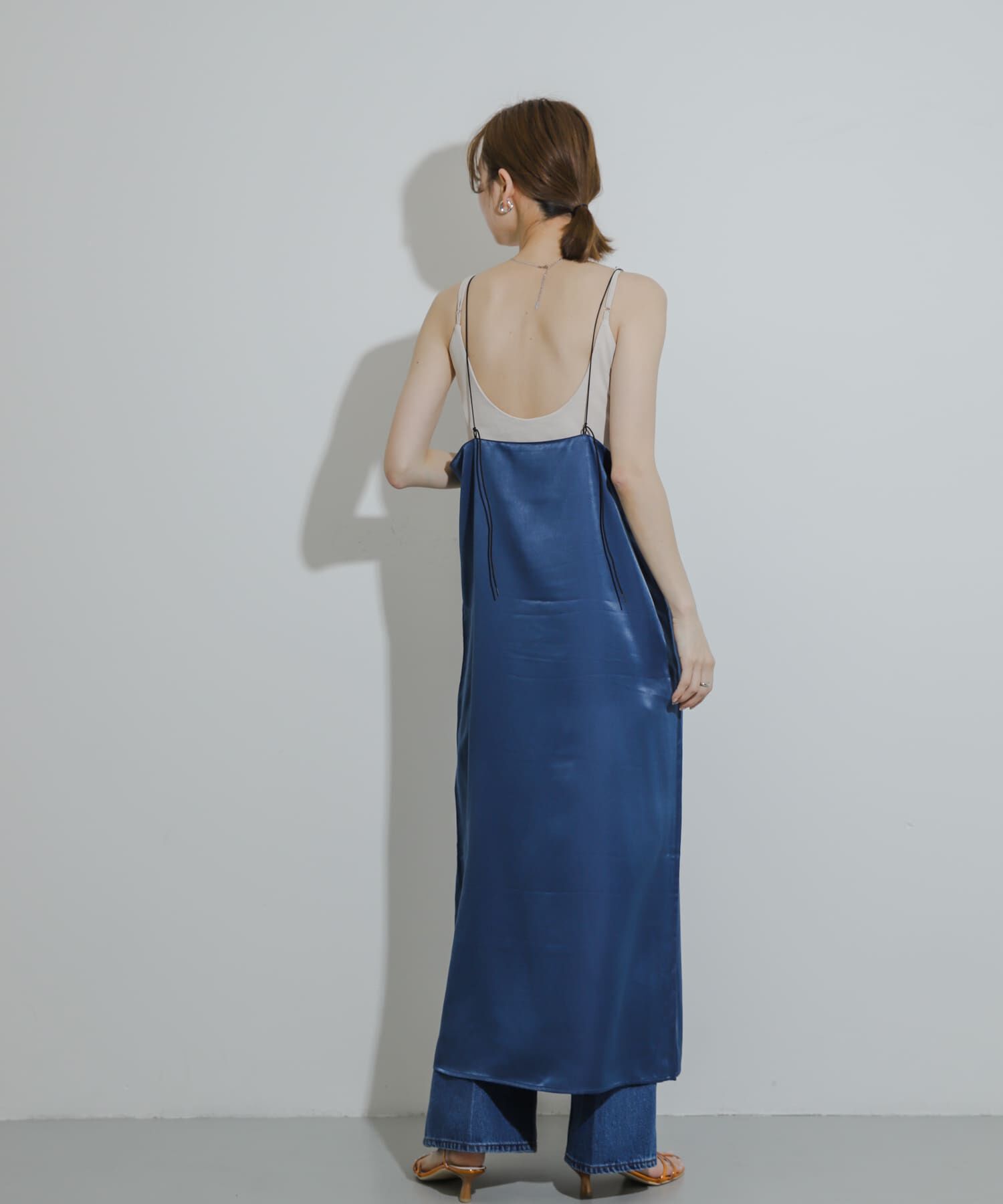 SENSE OF PLACE by URBAN RESEARCH「レースサテンキャミワンピース」|ワンピース|