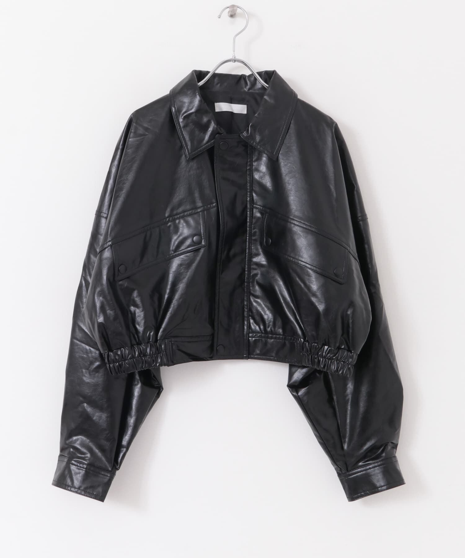 SENSE OF PLACE by URBAN RESEARCH「クロップドレザーライクブルゾン」|ブルゾン・スタジャン|