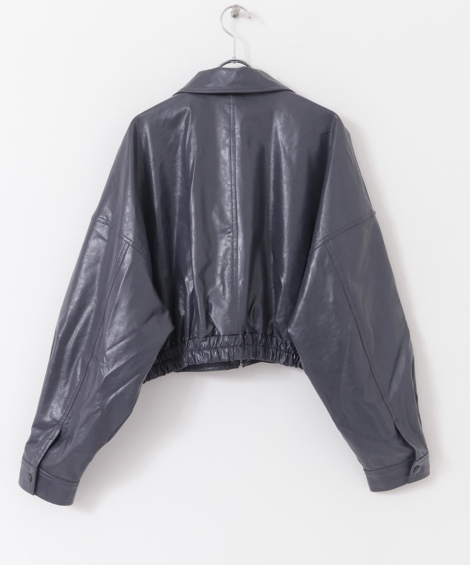 SENSE OF PLACE by URBAN RESEARCH「クロップドレザーライクブルゾン」|ブルゾン・スタジャン|