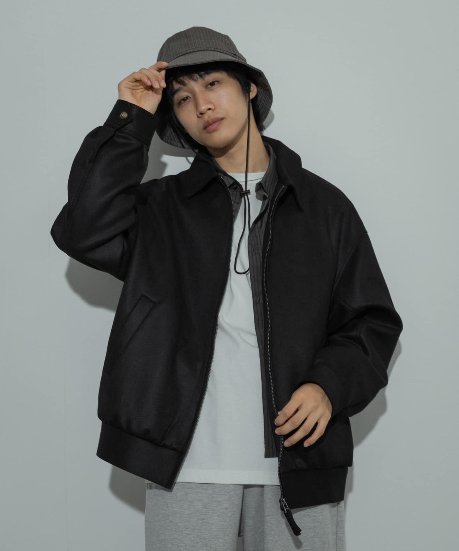 SENSE OF PLACE by URBAN RESEARCH「『ユニセックス』ツイルスエードタッチZIPブルゾン」|ブルゾン・スタジャン|