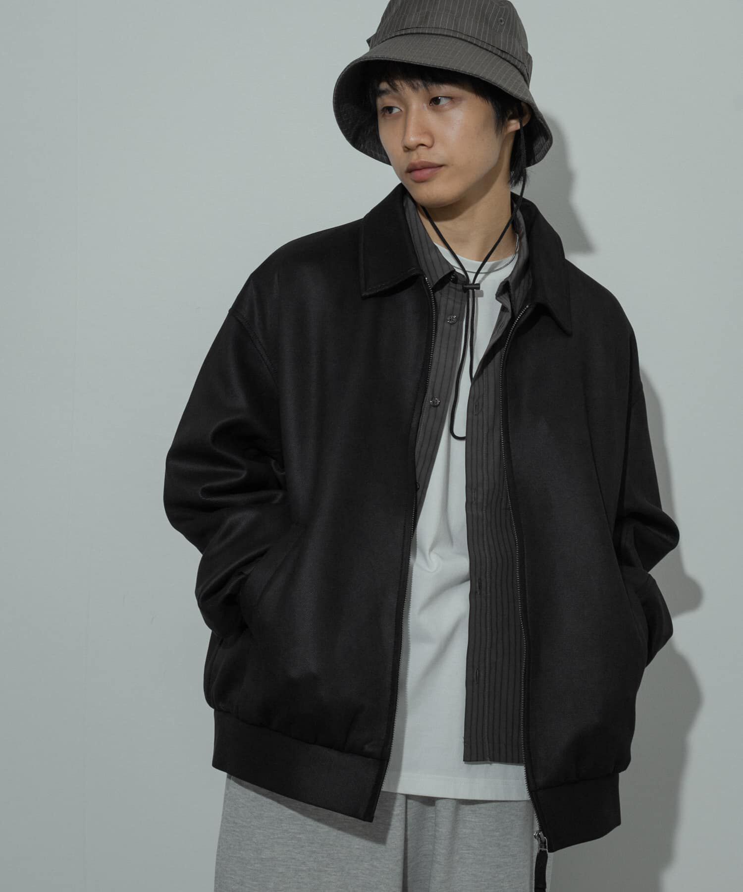 SENSE OF PLACE by URBAN RESEARCH「『ユニセックス』ツイルスエードタッチZIPブルゾン」|ブルゾン・スタジャン|