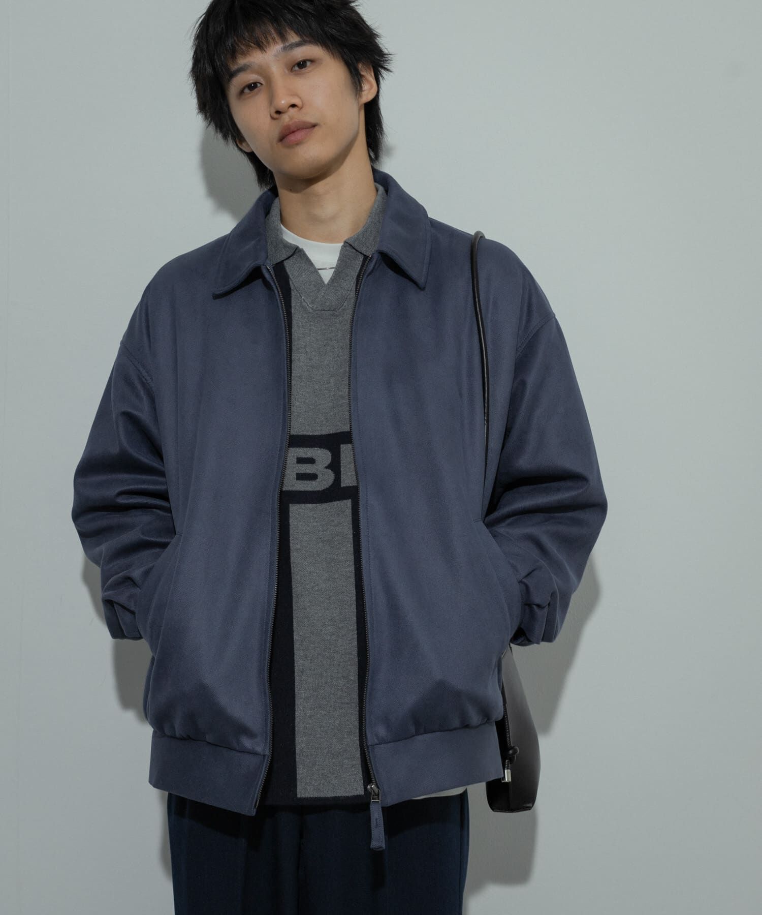 SENSE OF PLACE by URBAN RESEARCH「『ユニセックス』ツイルスエードタッチZIPブルゾン」|ブルゾン・スタジャン|