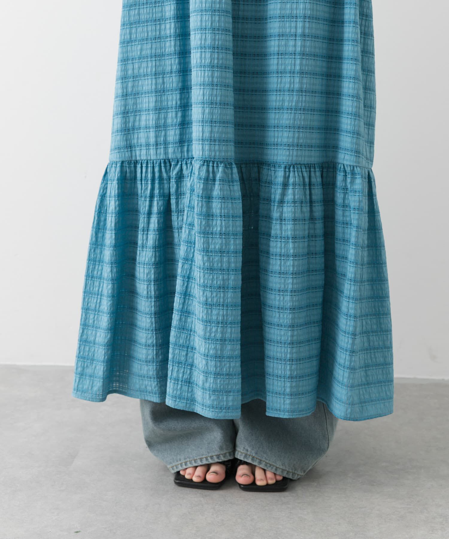 SENSE OF PLACE by URBAN RESEARCH「チェックジャガードキャミワンピース」|ワンピース|