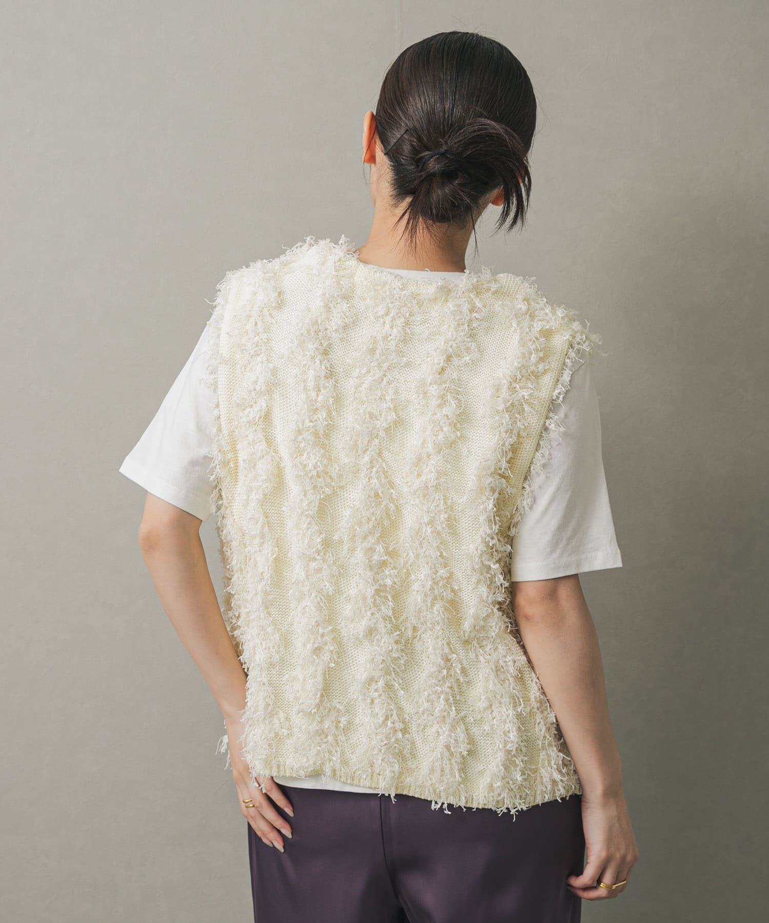 SENSE OF PLACE by URBAN RESEARCH「コードチュールフリンジベスト」|ベスト・ジレ|