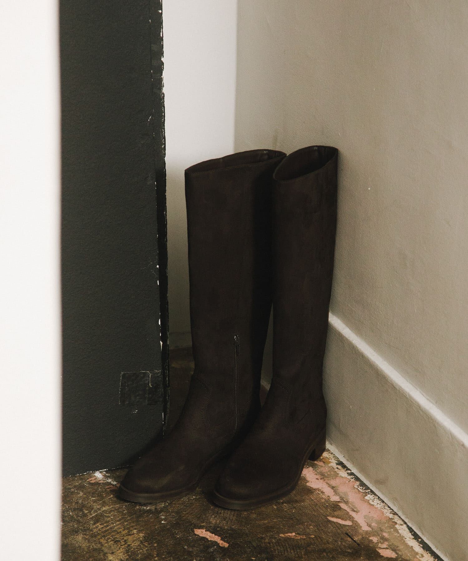 SENSE OF PLACE by URBAN RESEARCH「FSロングブーツ」|ショートブーツ|ダークブラウン